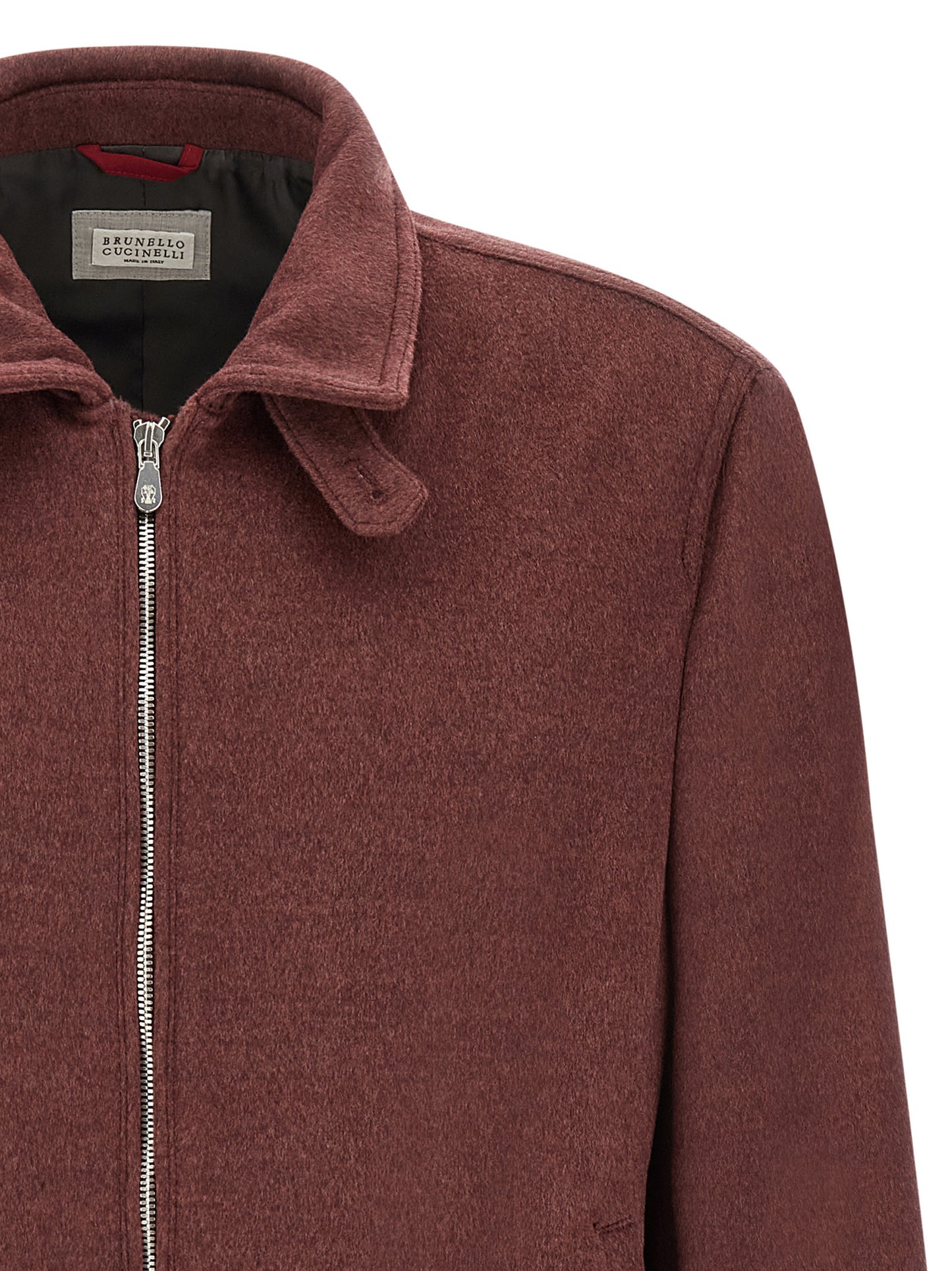 Brunello Cucinelli Men Virgin Wool Beaver Bomber Jacket BRUNELLO CUCINELLI