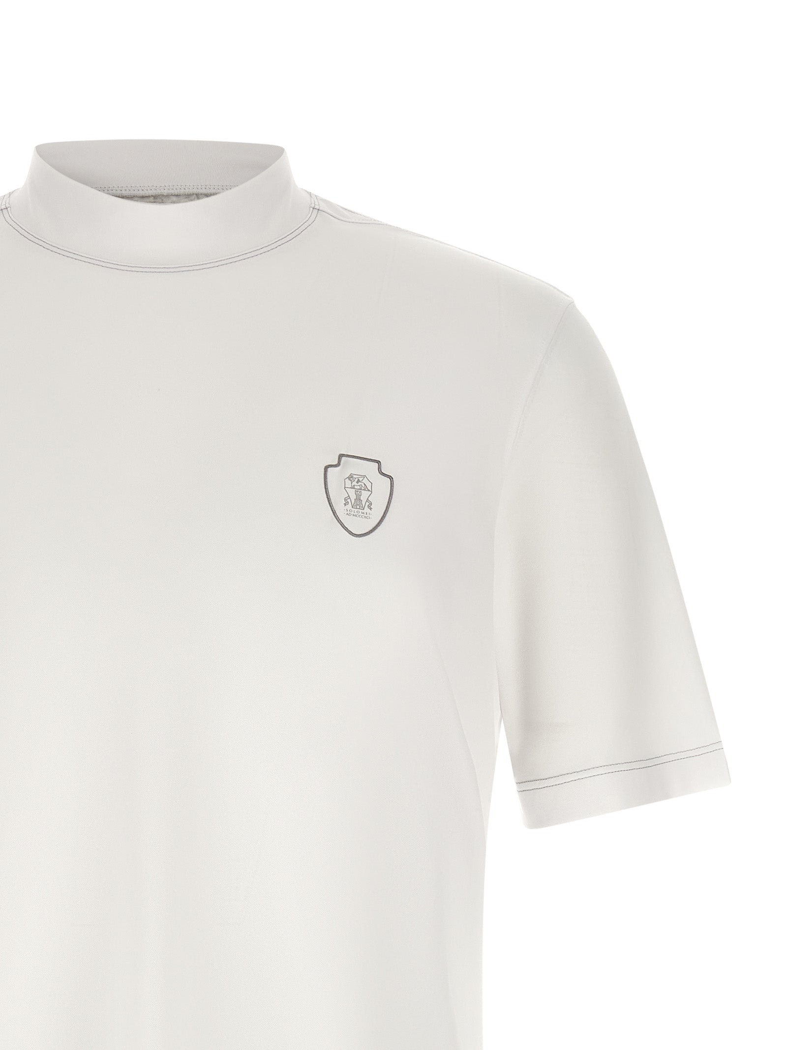 Brunello Cucinelli Men Techno Piquet T-Shirt BRUNELLO CUCINELLI