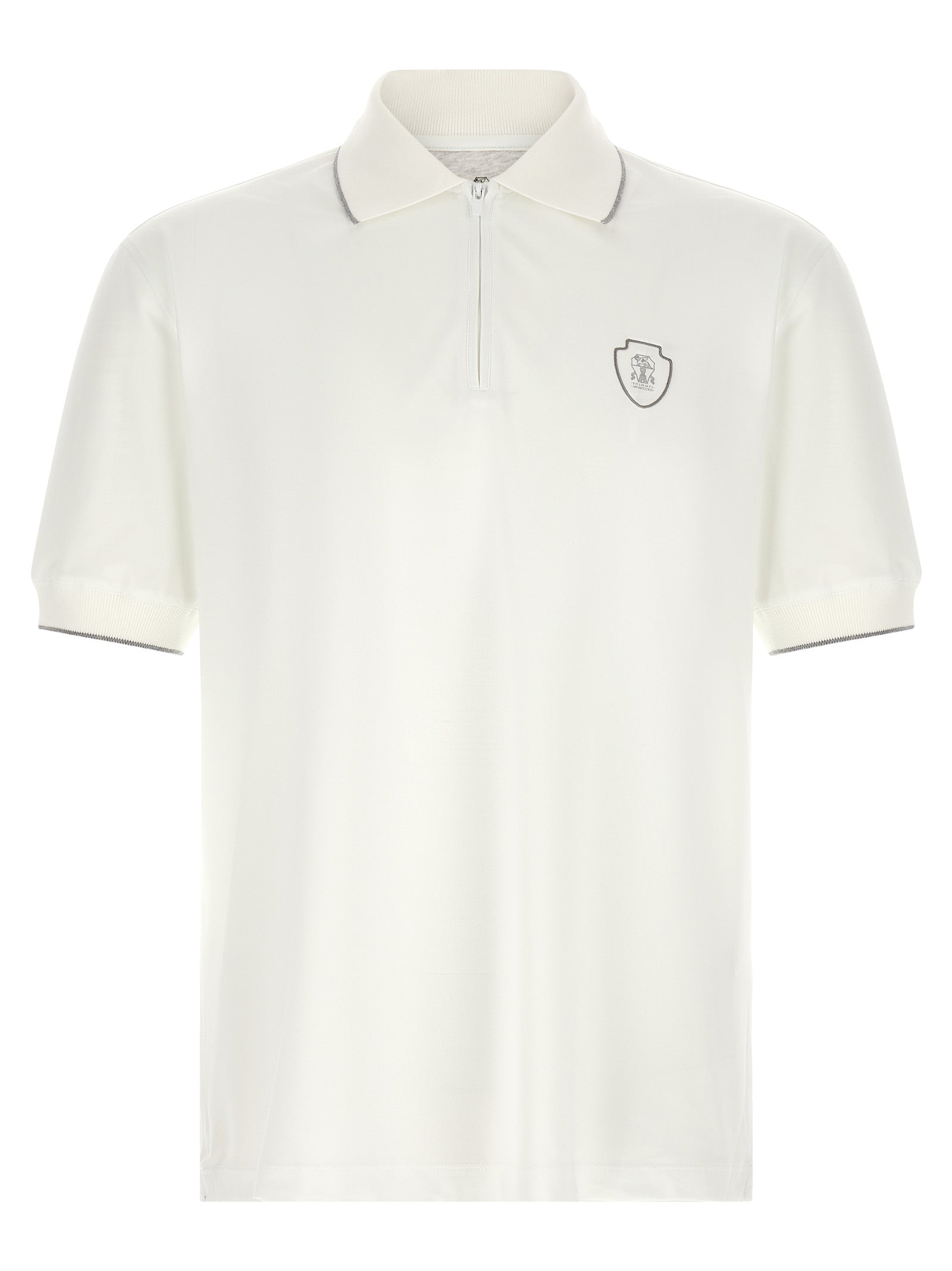 Brunello Cucinelli Men Techno Piquet Polo Shirt BRUNELLO CUCINELLI