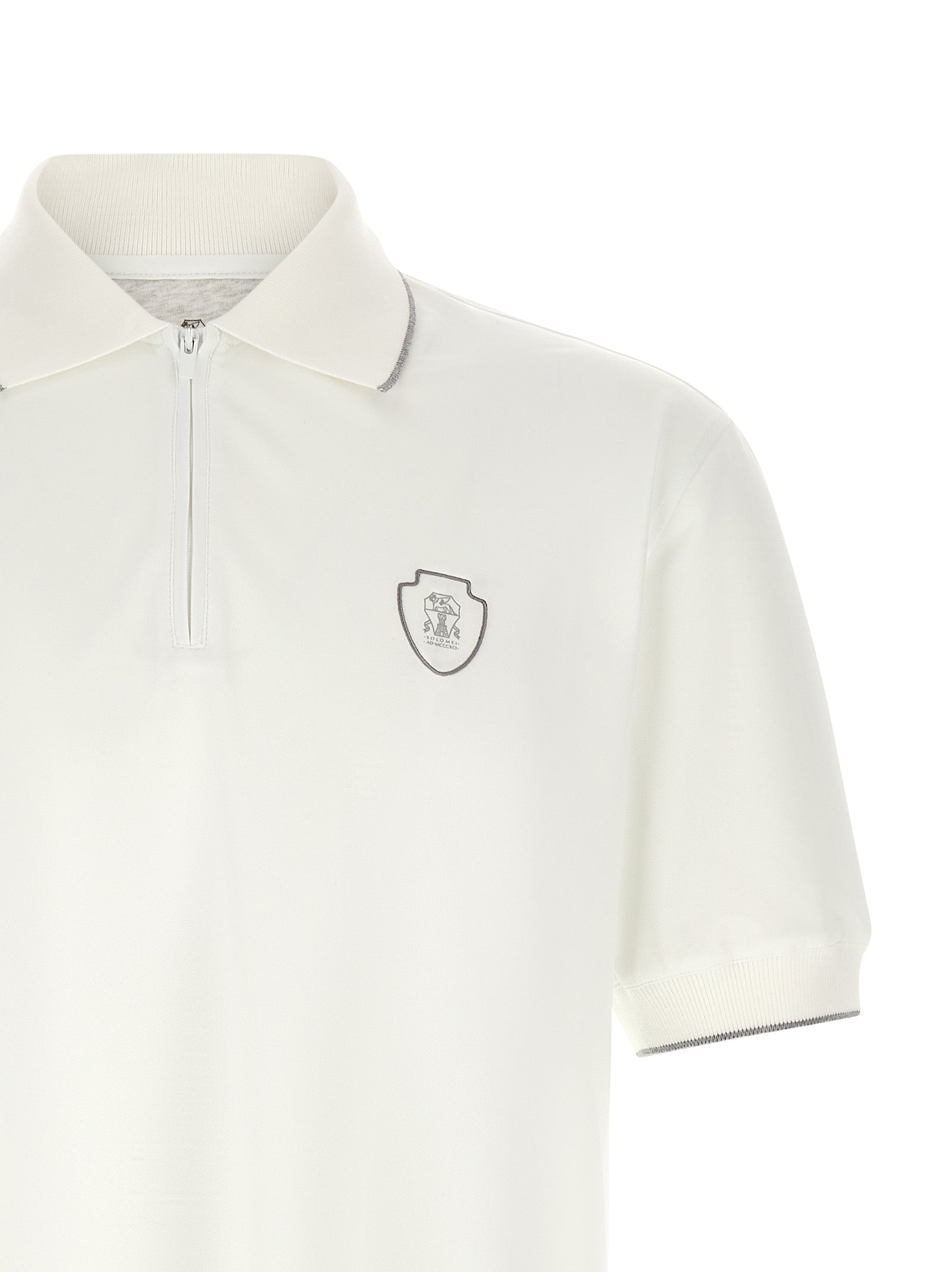 Brunello Cucinelli Men Techno Piquet Polo Shirt BRUNELLO CUCINELLI
