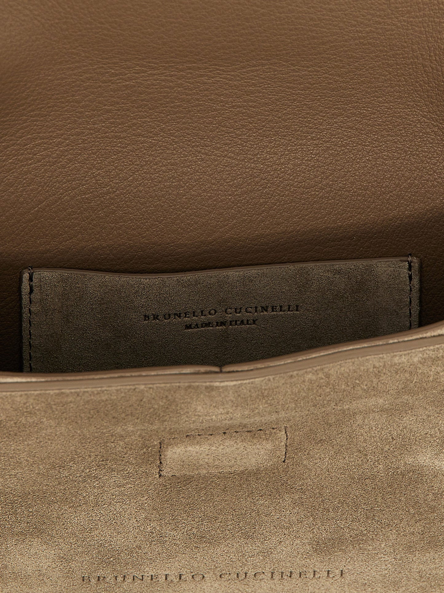 Brunello Cucinelli Women Monile Suede Clutch Bag BRUNELLO CUCINELLI
