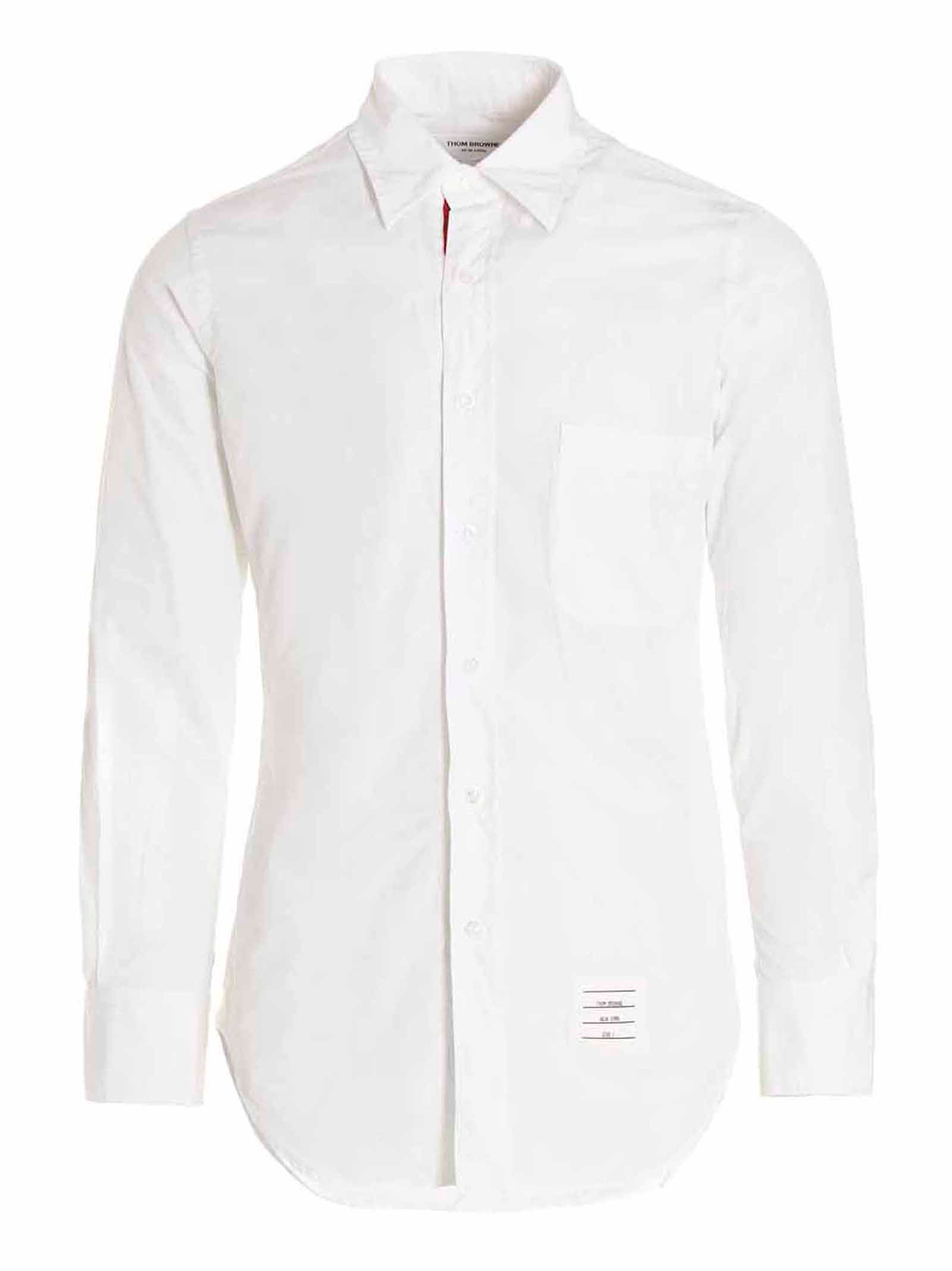 Thom Browne Men Solid Poplin Shirt THOM BROWNE