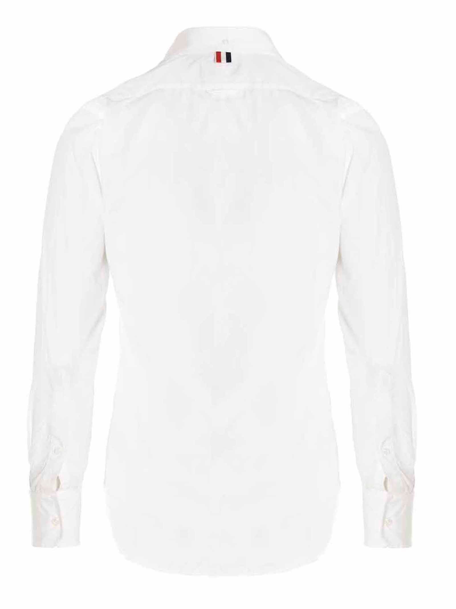 Thom Browne Men Solid Poplin Shirt THOM BROWNE