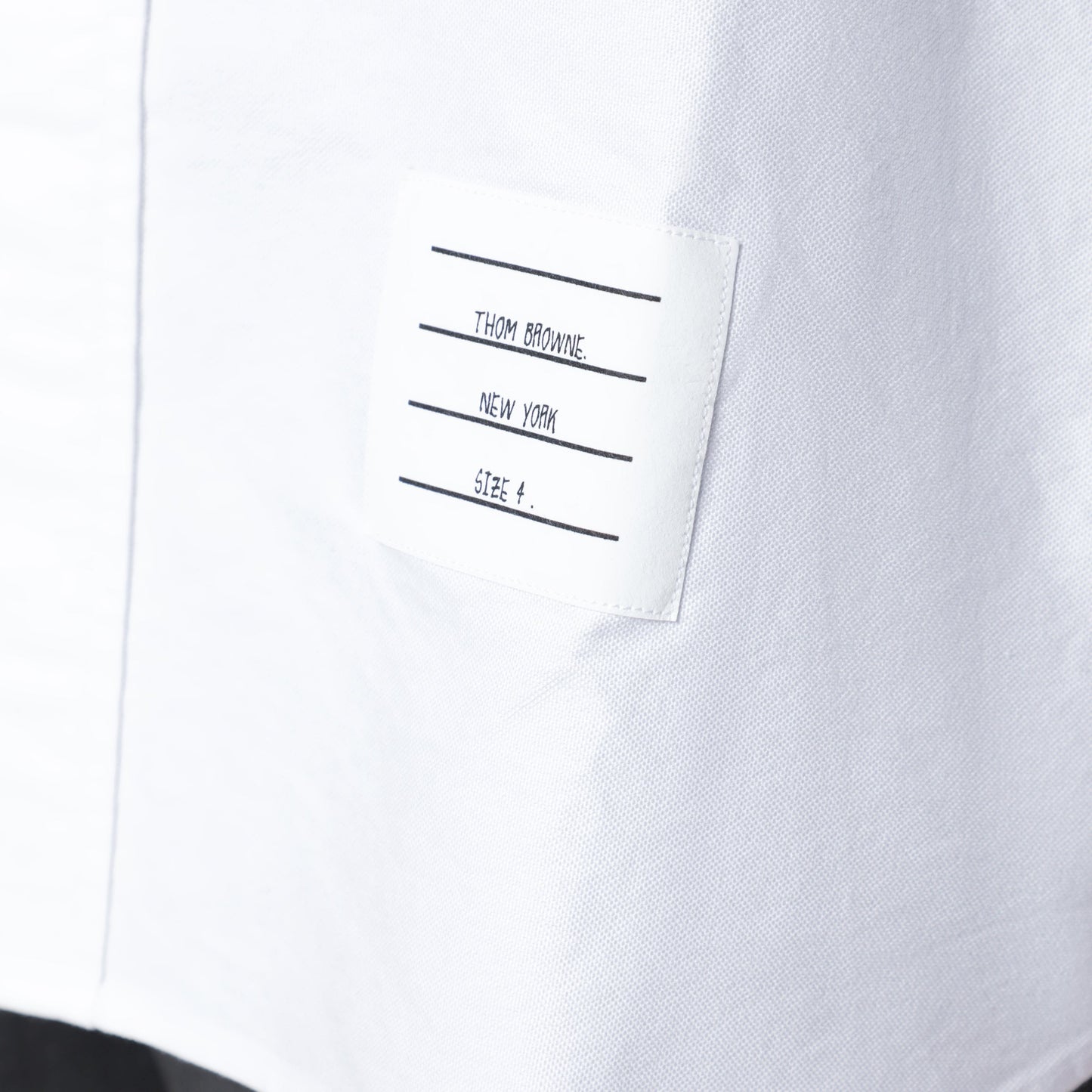 Thom Browne White Cotton Button-Down Shirt Men THOM BROWNE