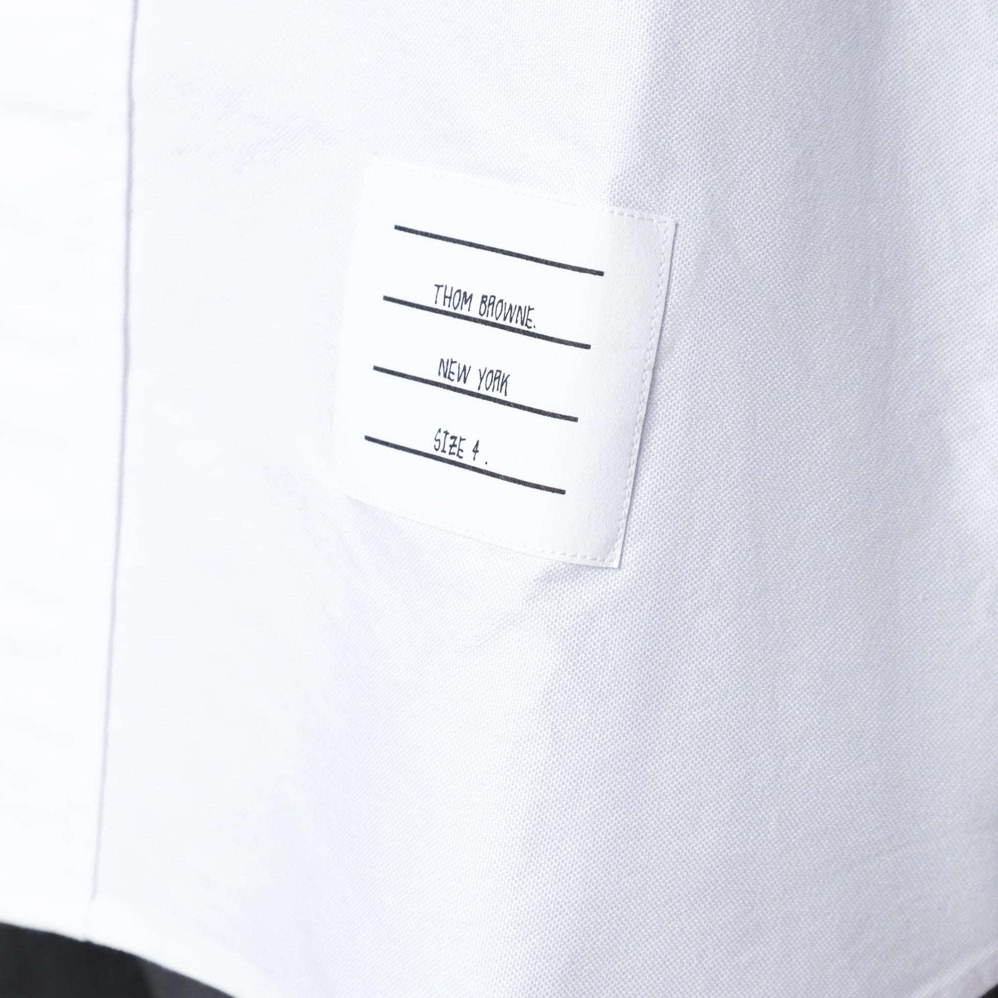 Thom Browne White Cotton Button-Down Shirt Men THOM BROWNE