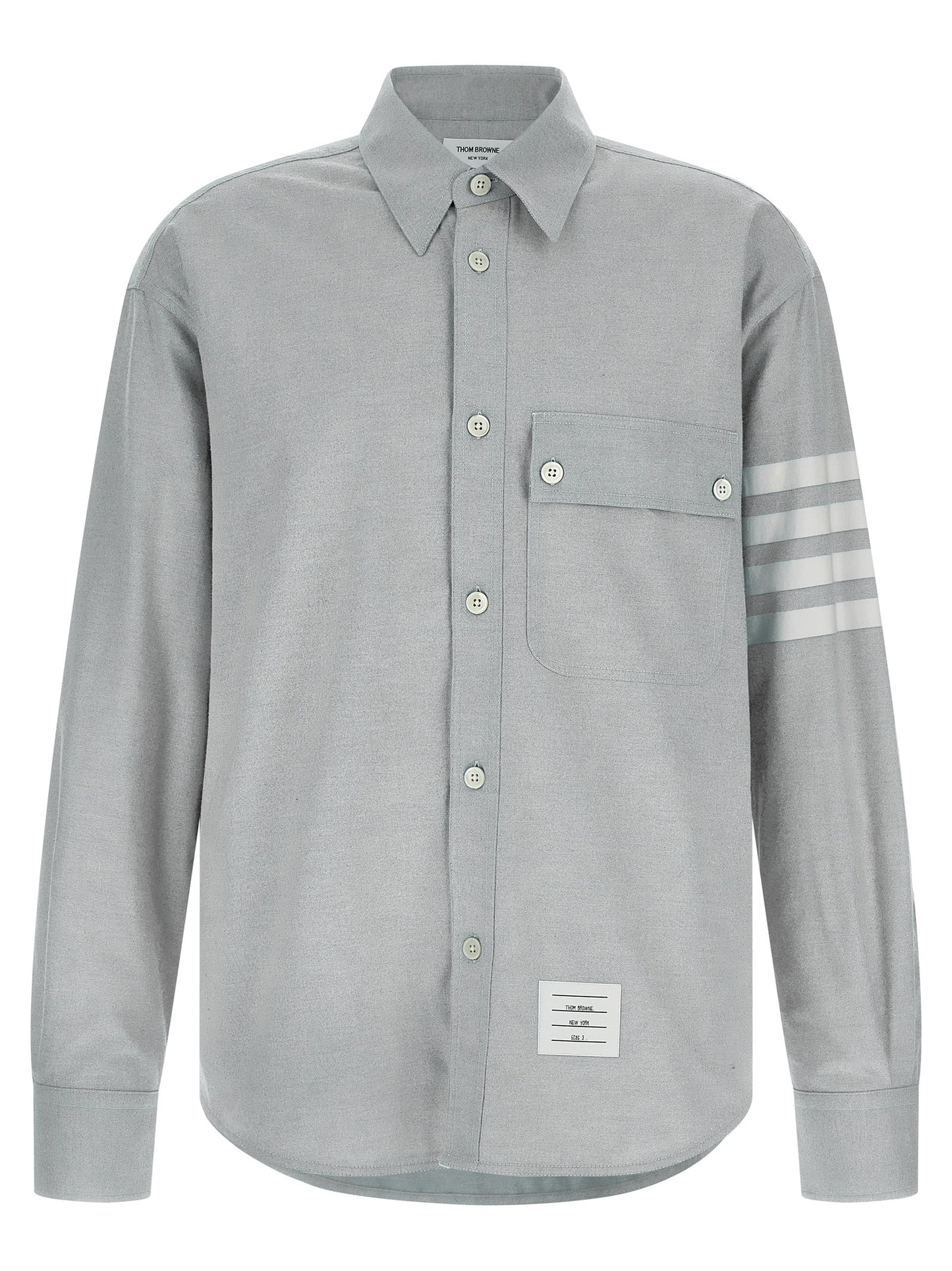 Thom Browne Men '4Bar' Flannel Shirt THOM BROWNE