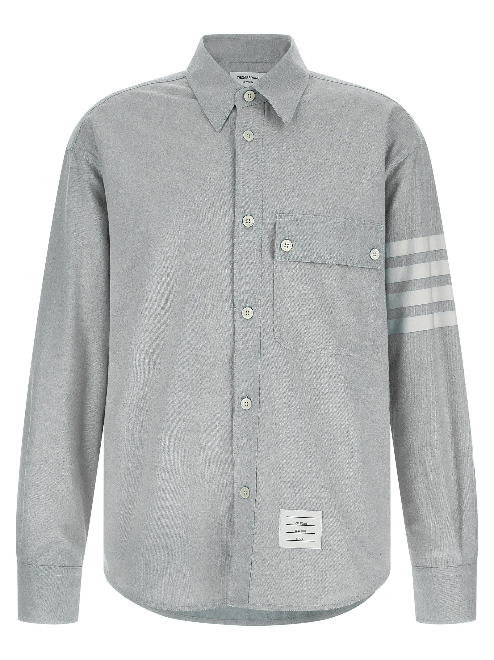 Thom Browne Men '4Bar' Flannel Shirt THOM BROWNE