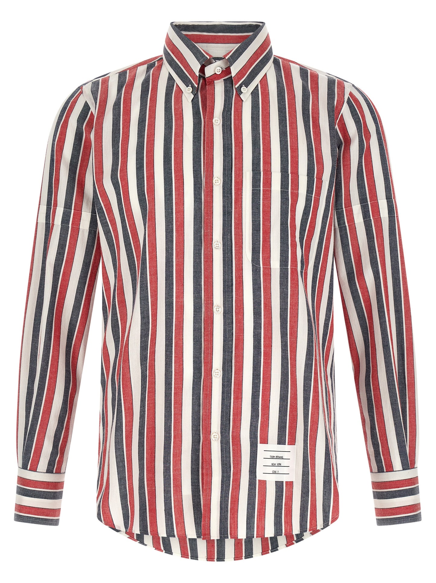 Thom Browne Men Madras Cotton Shirt THOM BROWNE