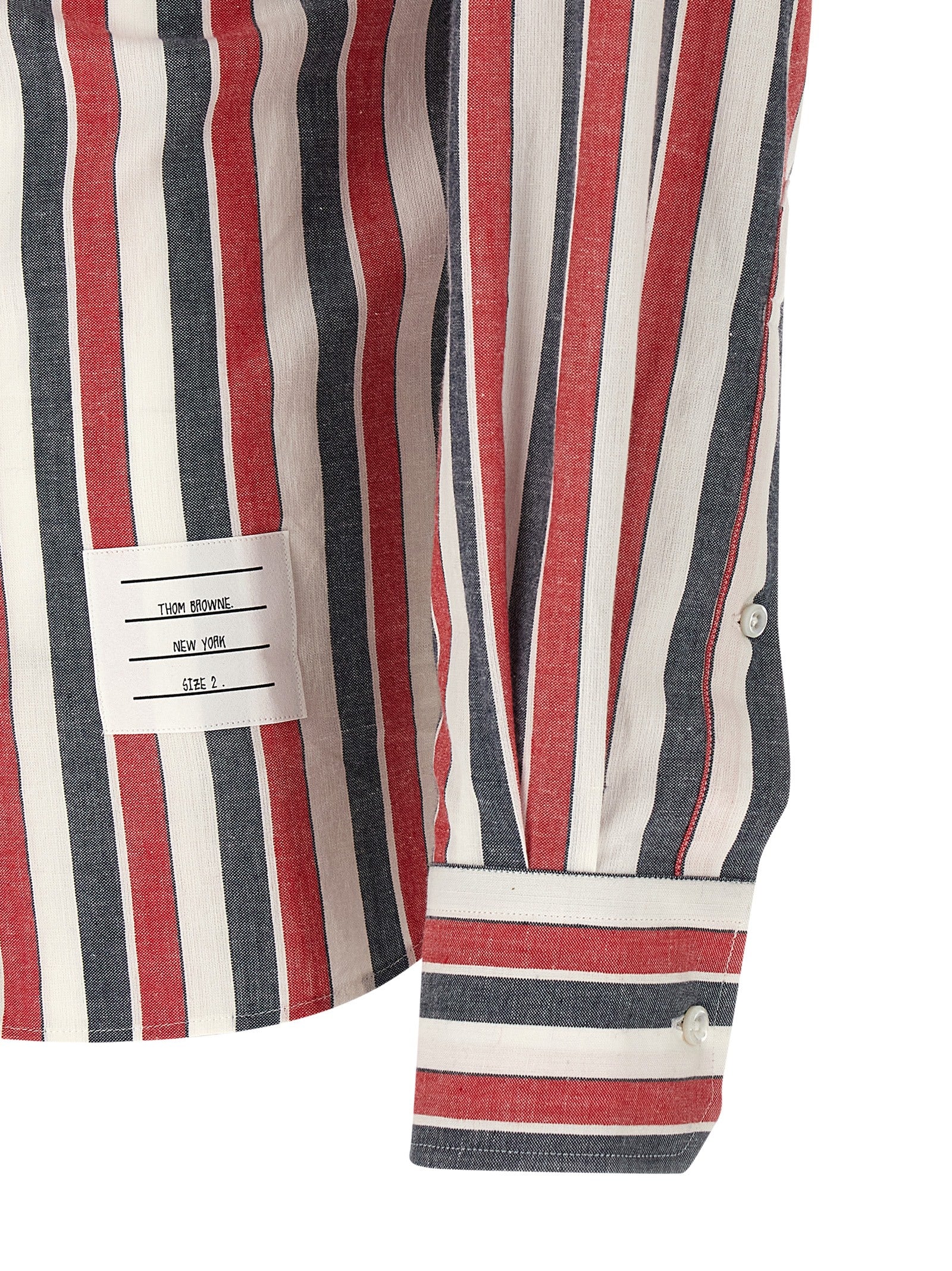 Thom Browne Men Madras Cotton Shirt THOM BROWNE