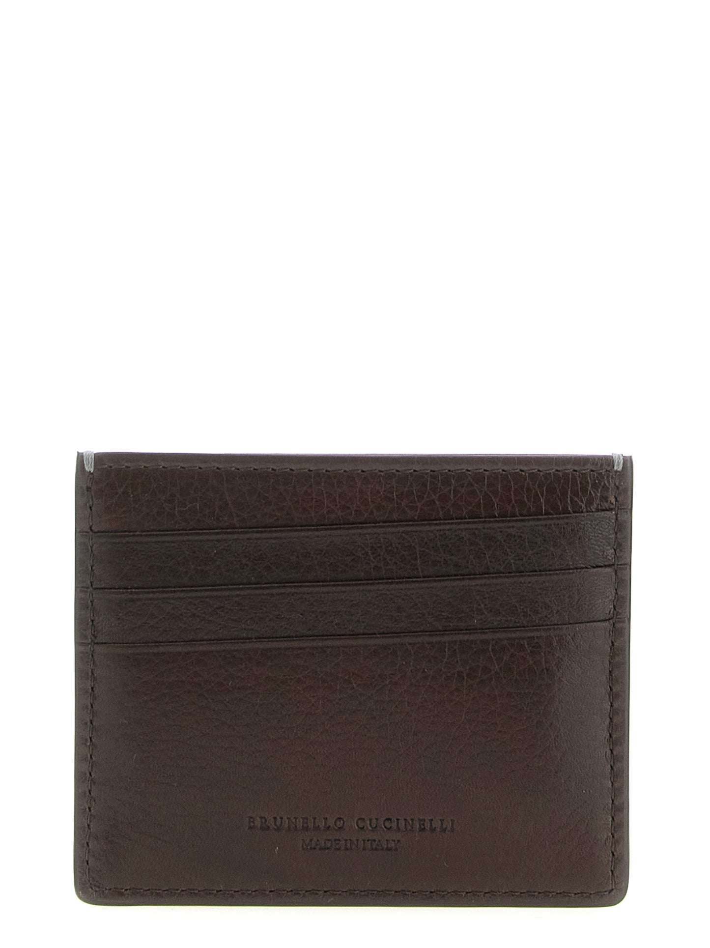 Brunello Cucinelli Men Leather Cardholder BRUNELLO CUCINELLI