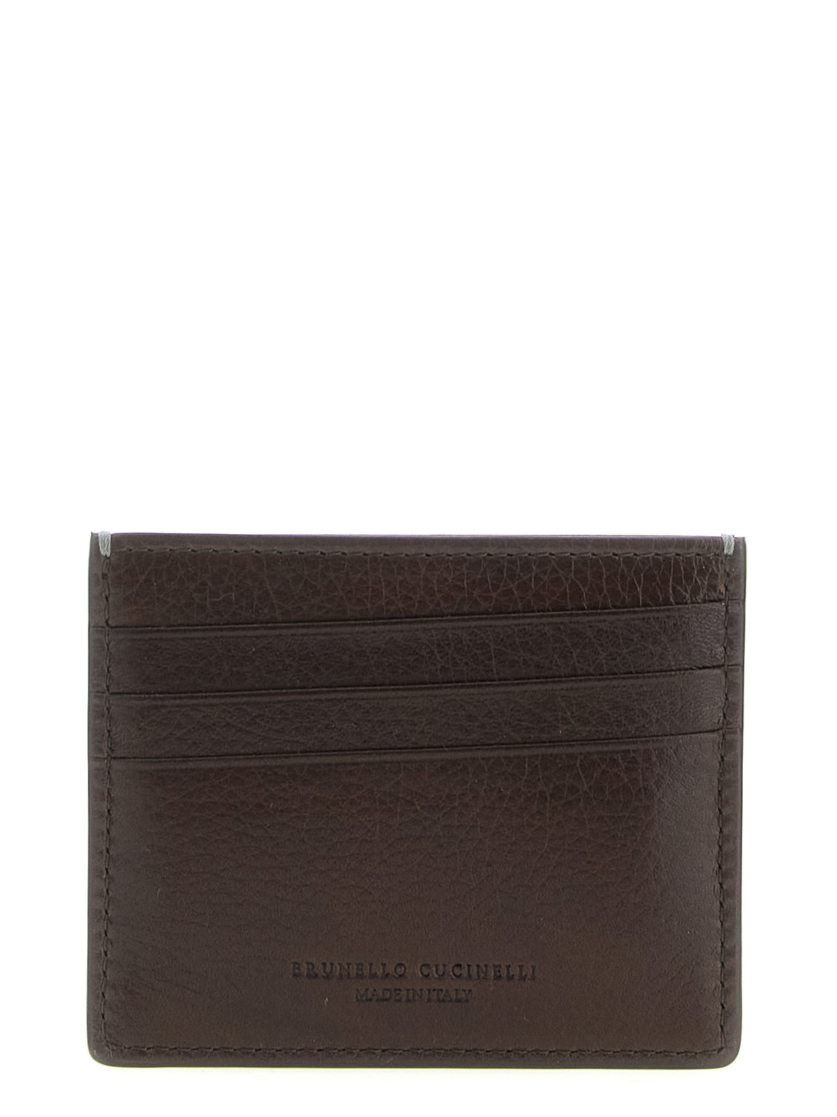 Brunello Cucinelli Men Leather Cardholder BRUNELLO CUCINELLI