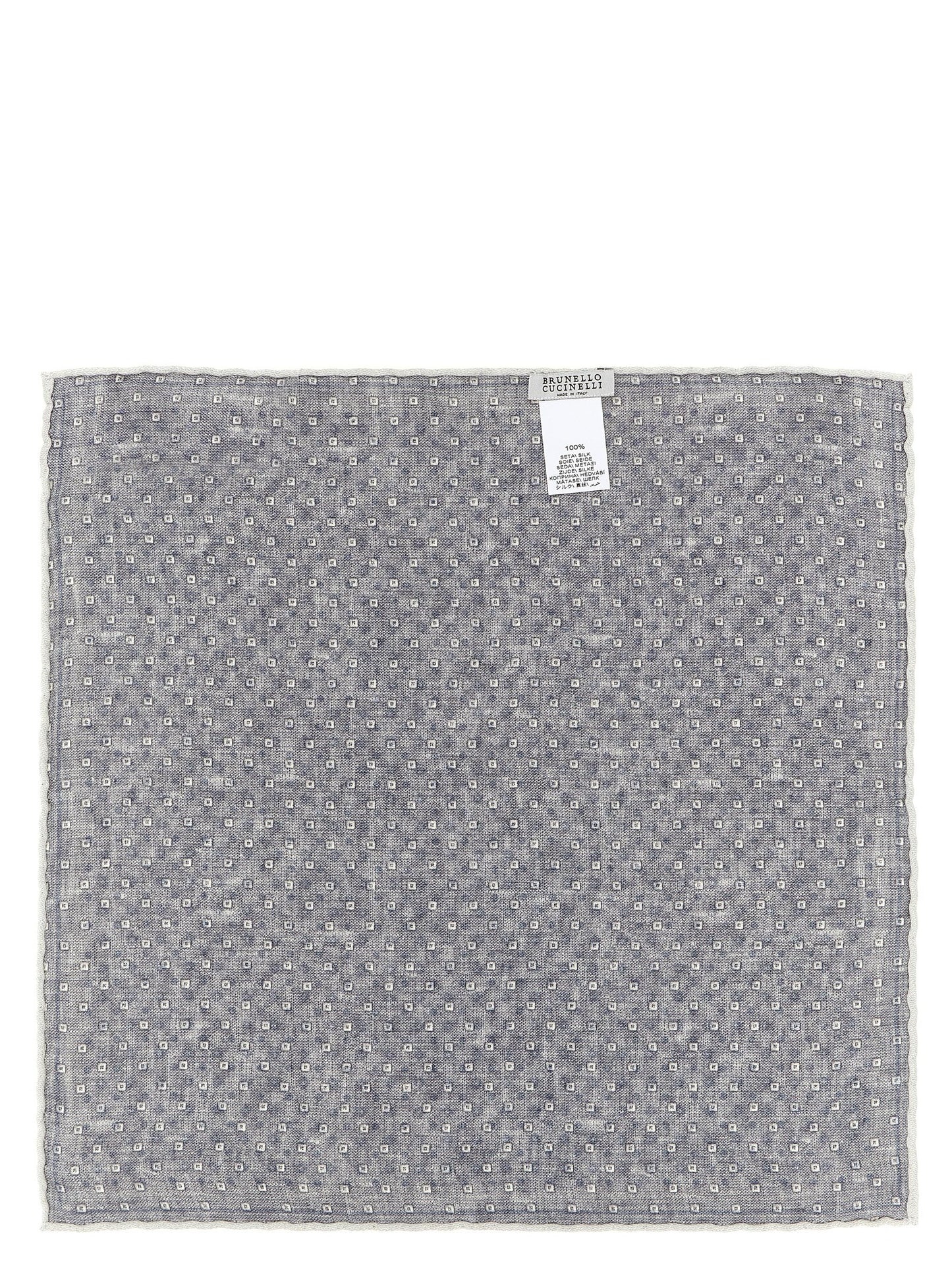 Brunello Cucinelli Men Double Face Silk Pocket Clutch Bag BRUNELLO CUCINELLI