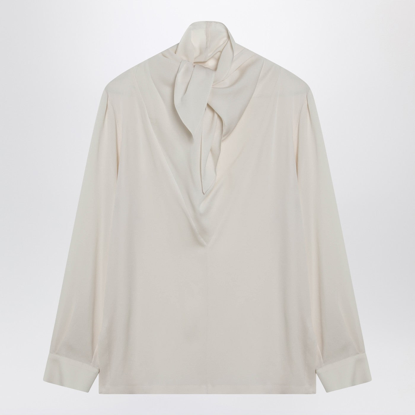 Max Mara Ivory Silk Charmeuse Blouse Women MAX MARA