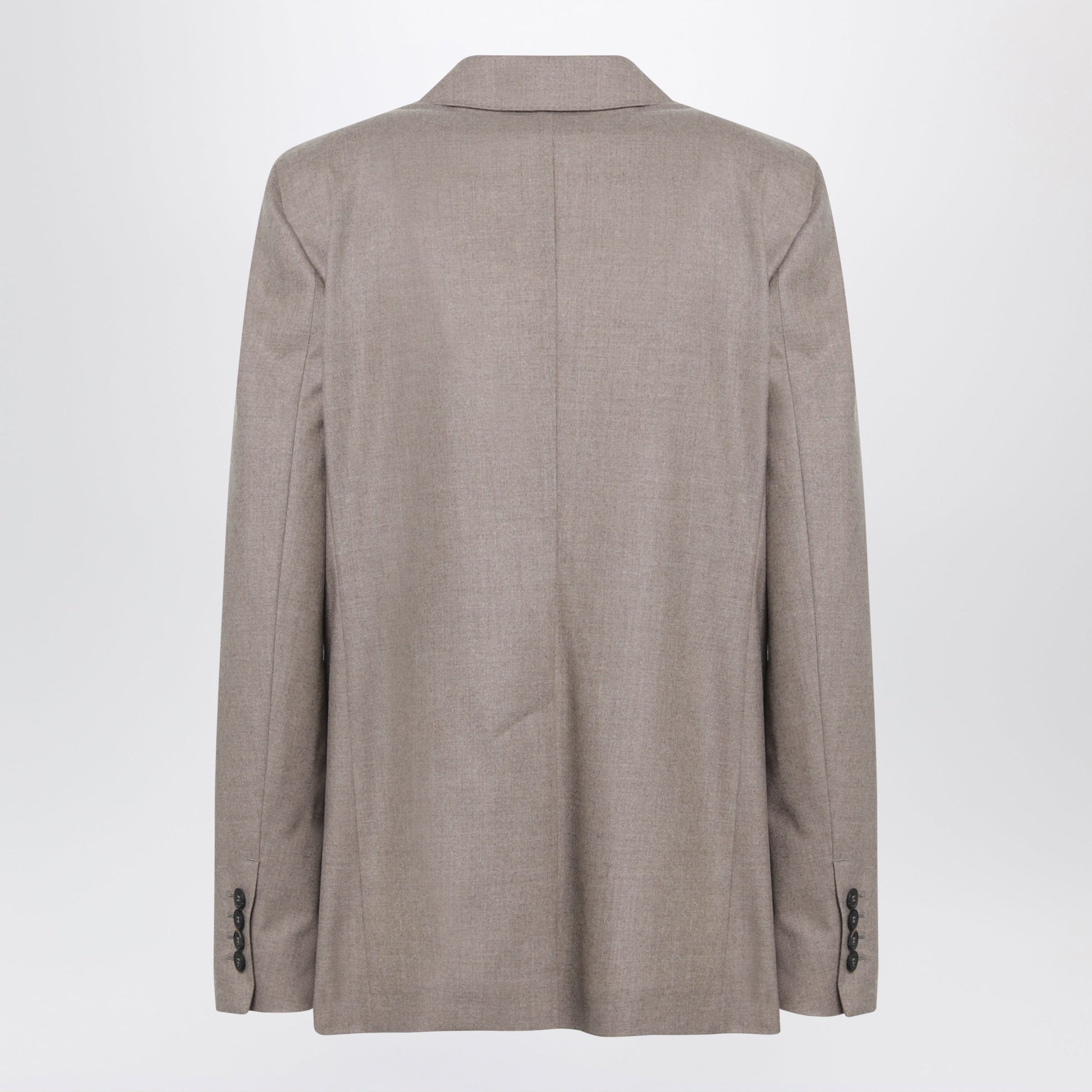 Max Mara Single-Breasted Jacket In Dark Khaki Cashmere Foule Women MAX MARA