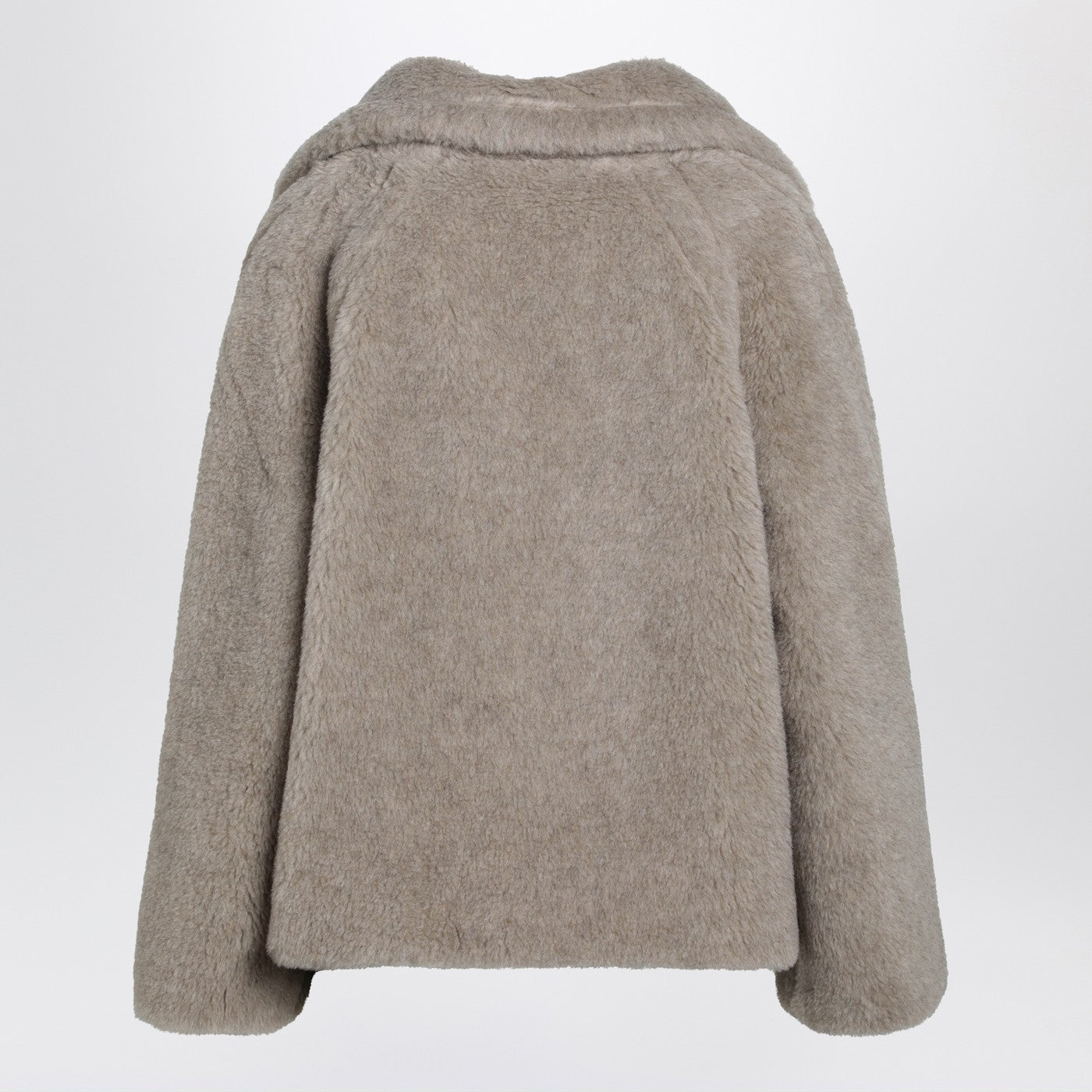 Max Mara Sand-Coloured Teddy Coat In Alpaca And Cashmere Women MAX MARA