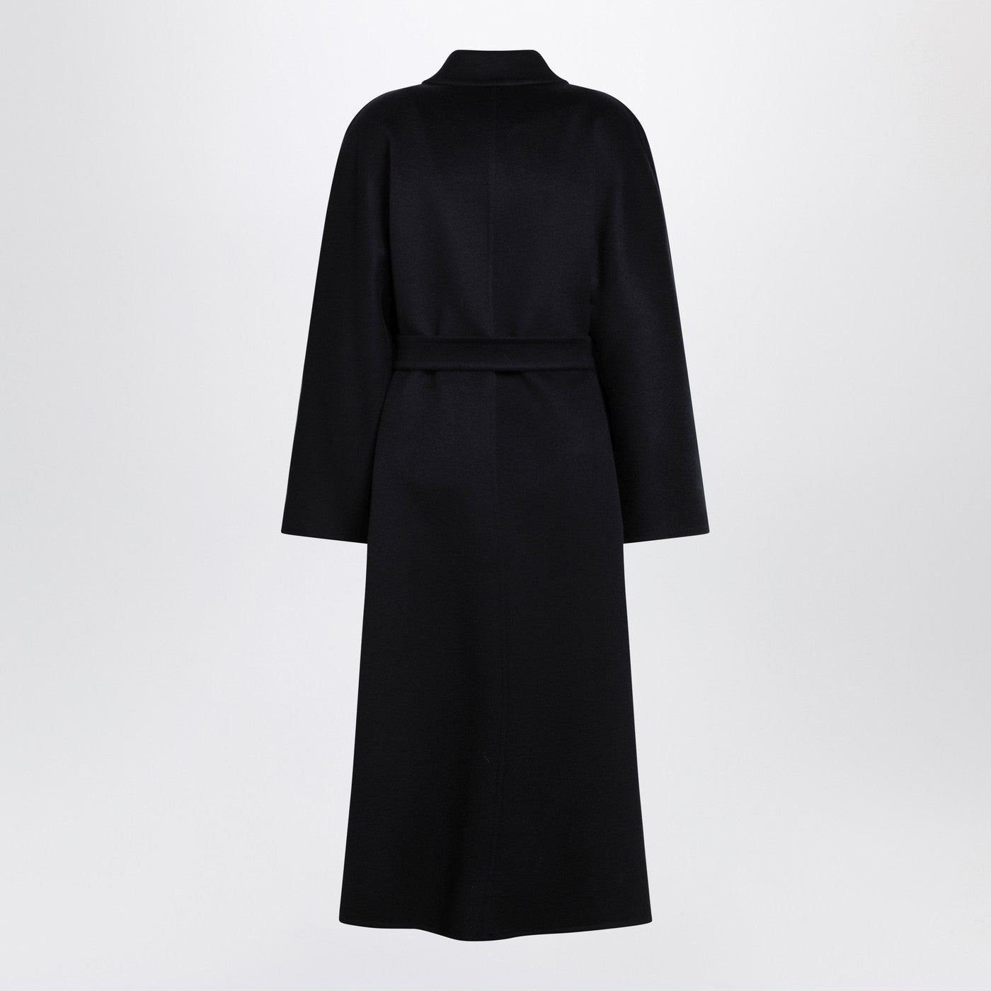 Max Mara Navy Cashmere Wrap Coat Women MAX MARA