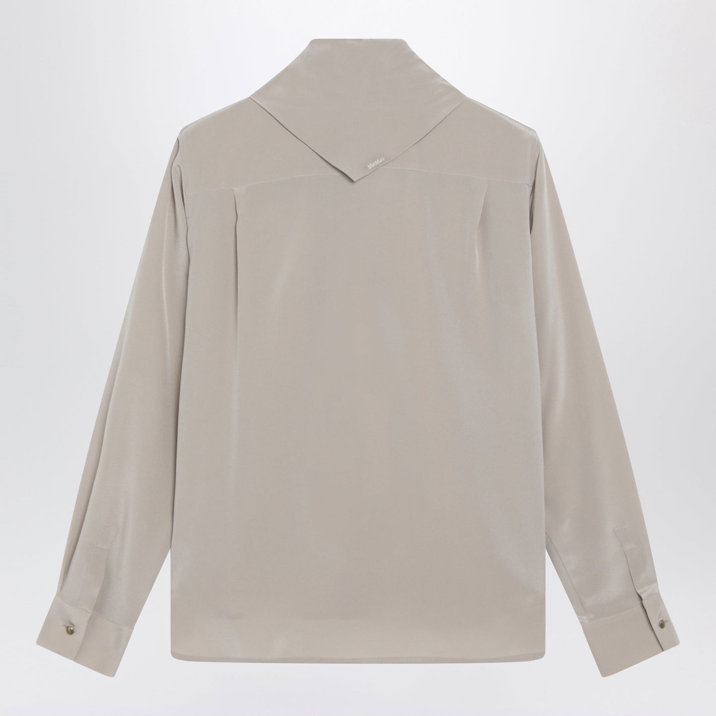 Max Mara Rock Beige Silk Blouse With Scarf Women MAX MARA