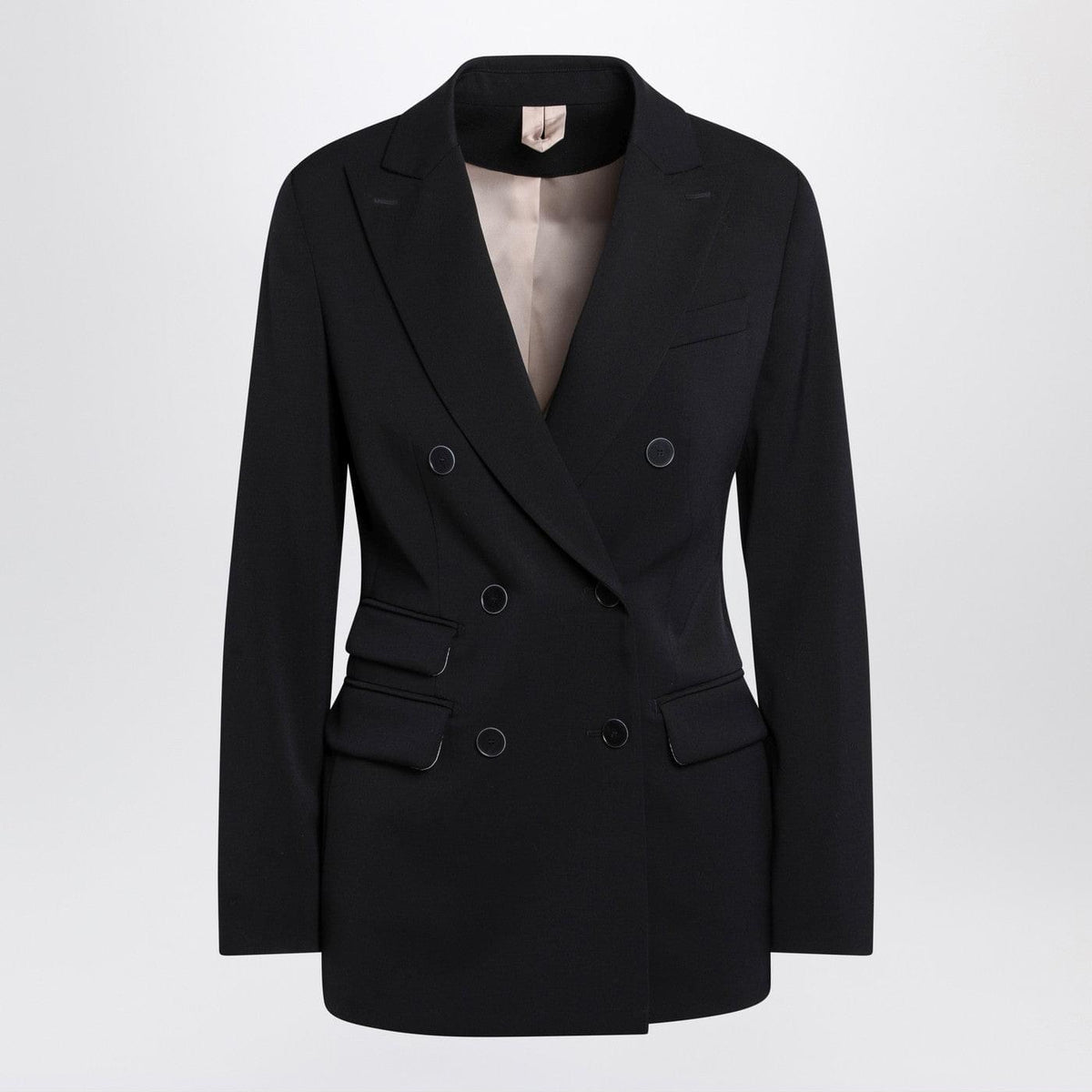Max Mara Blue Double-Breasted Wool Jacket Women MAX MARA