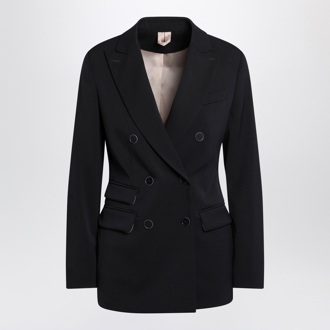 Max Mara Blue Double-Breasted Wool Jacket Women MAX MARA