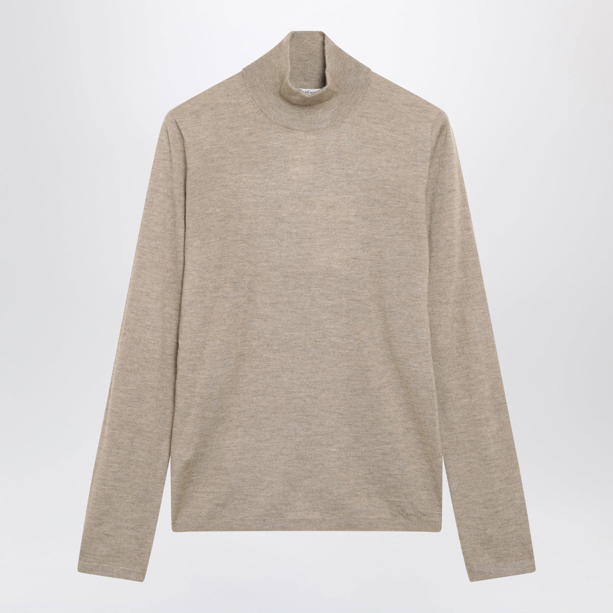 Max Mara Dark Brown Melange Cashmere Turtleneck Women MAX MARA