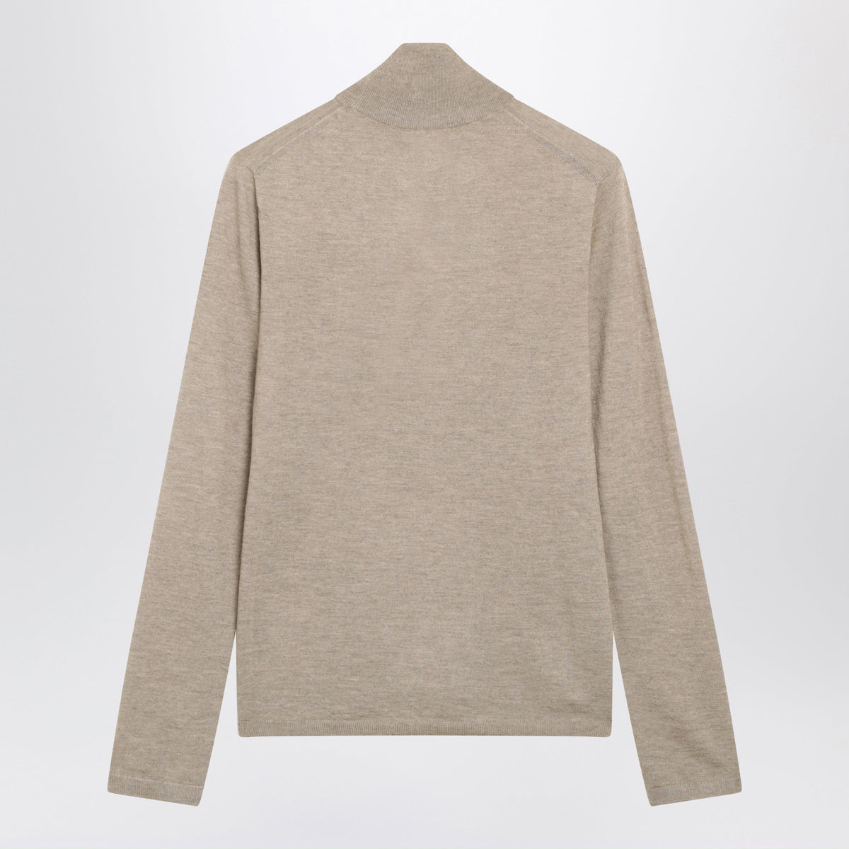 Max Mara Dark Brown Melange Cashmere Turtleneck Women MAX MARA