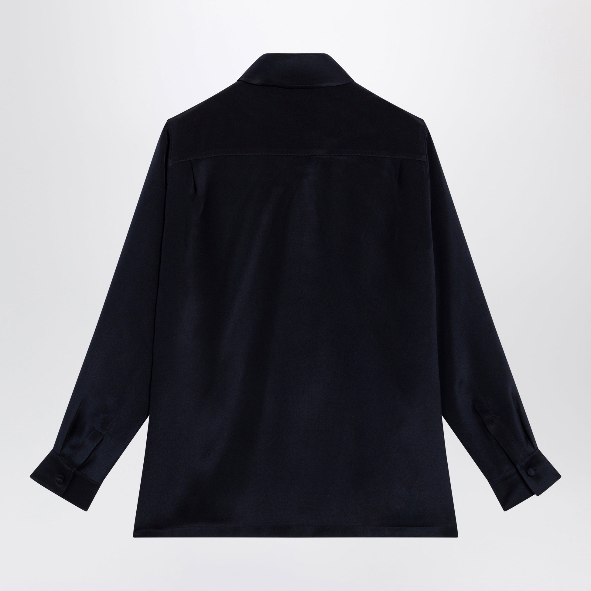 Max Mara Navy Blue Silk Shirt Women MAX MARA