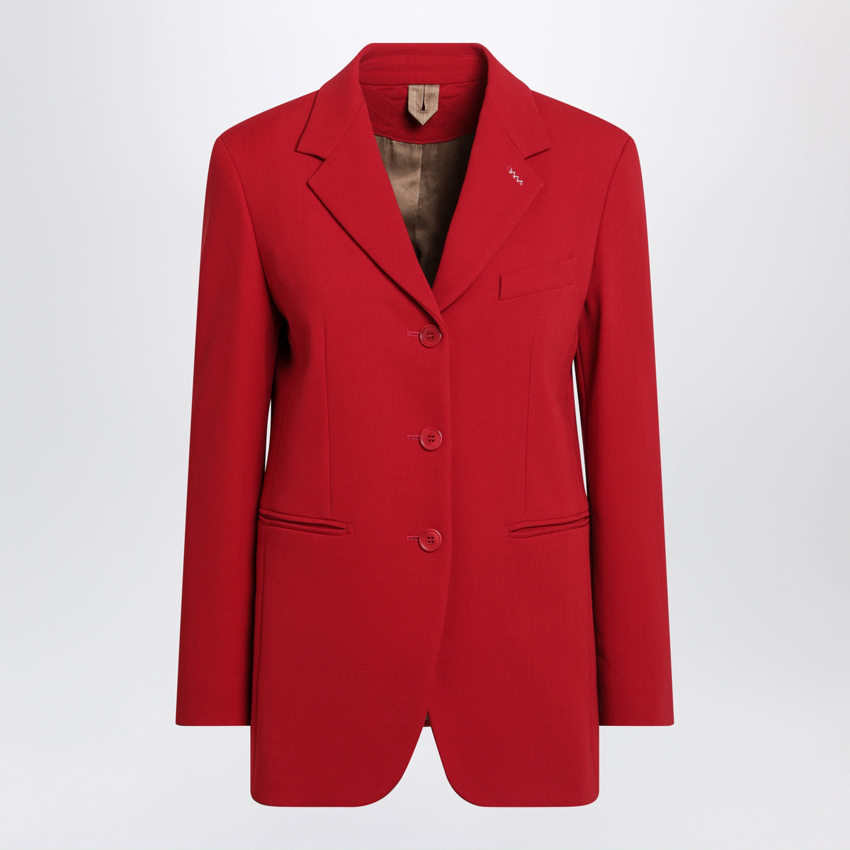 Max Mara Red Wool Cady Blazer Women MAX MARA