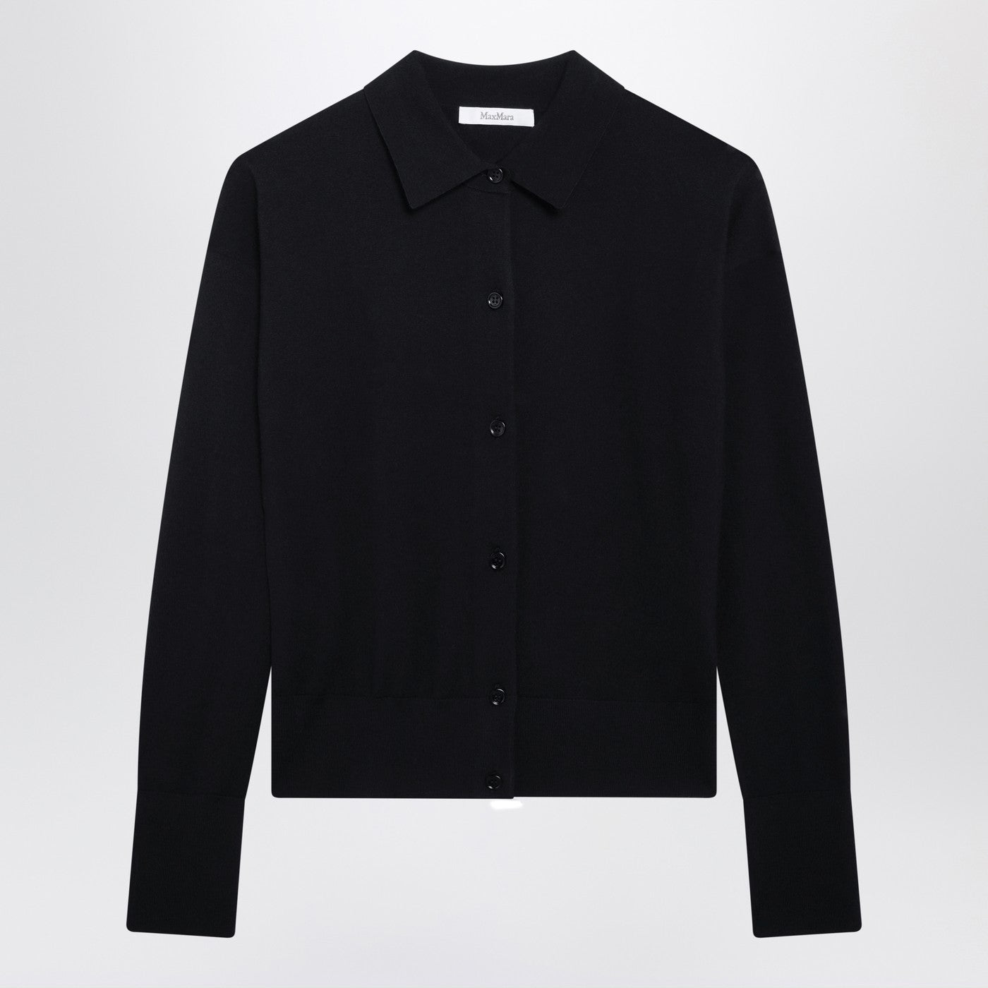 Max Mara Navy Wool-Blend Cardigan Women MAX MARA
