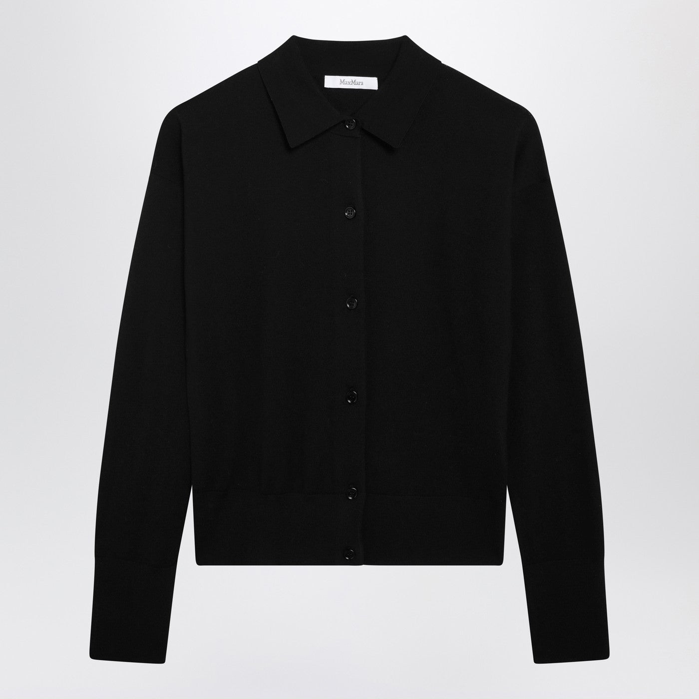 Max Mara Black Wool-Blend Cardigan Women MAX MARA
