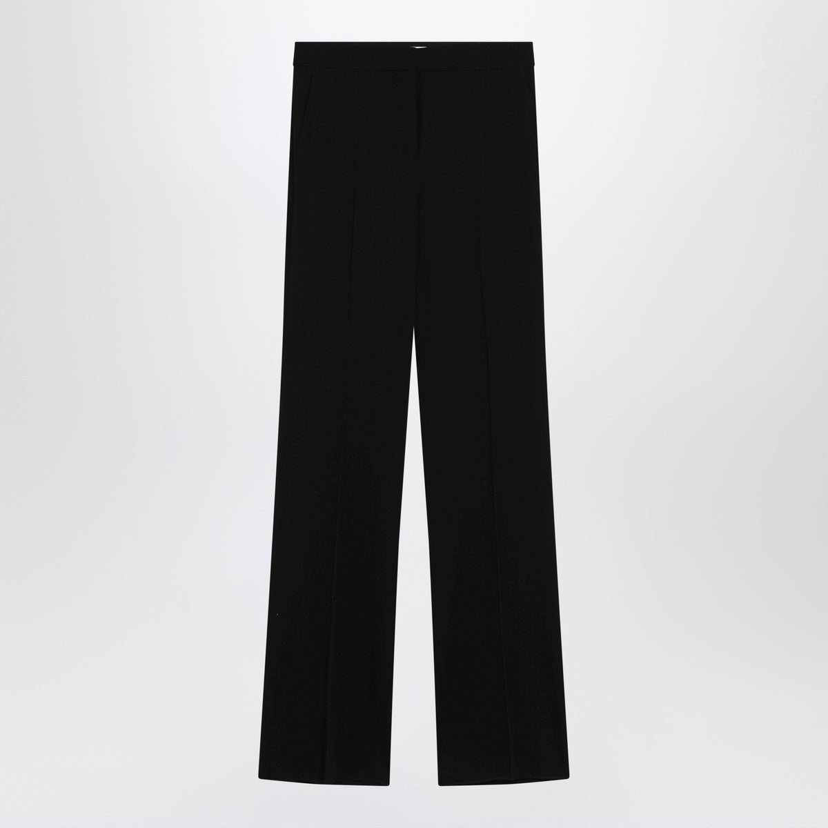 Max Mara Black Palazzo Trousers In Pure Wool Cady Women MAX MARA