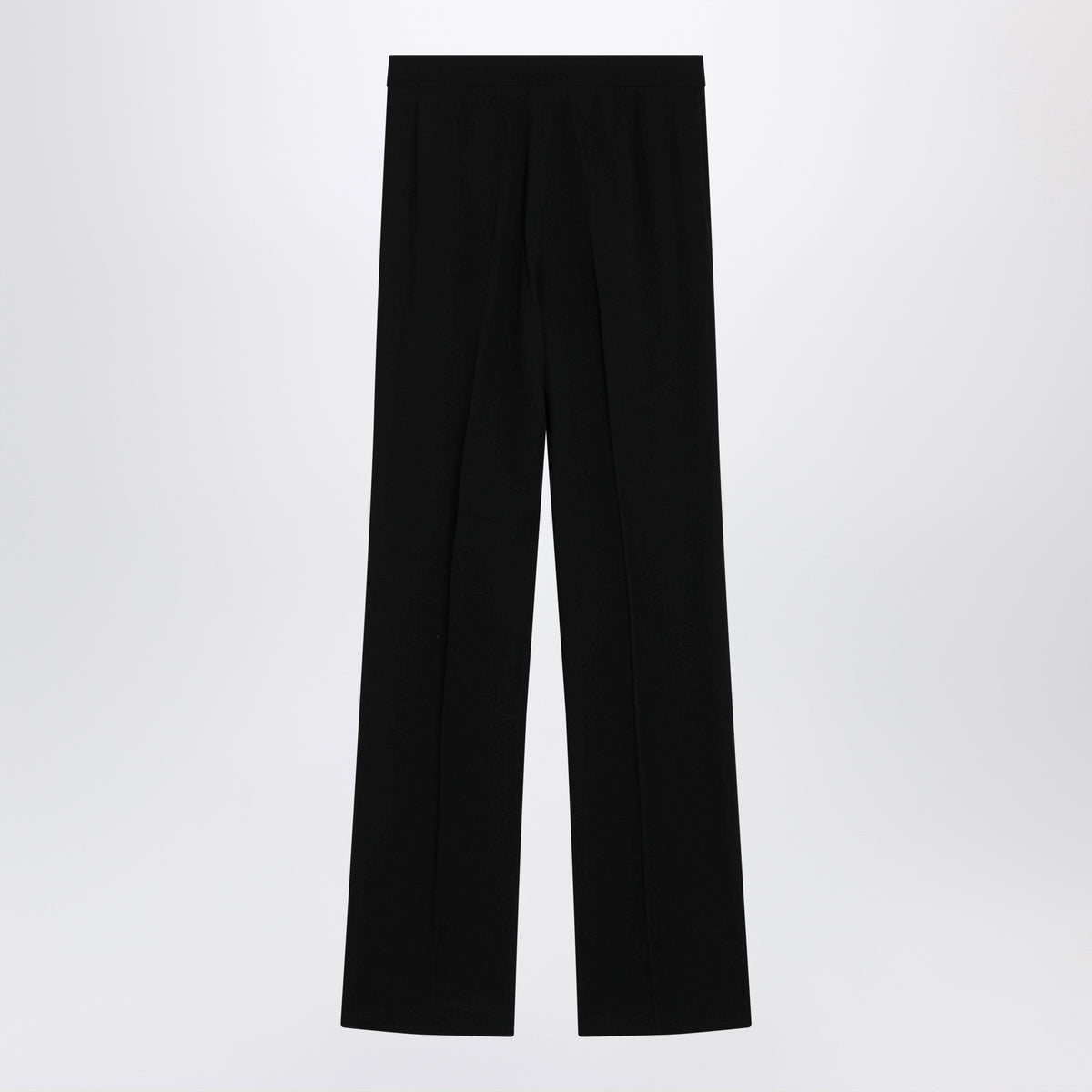 Max Mara Black Palazzo Trousers In Pure Wool Cady Women MAX MARA