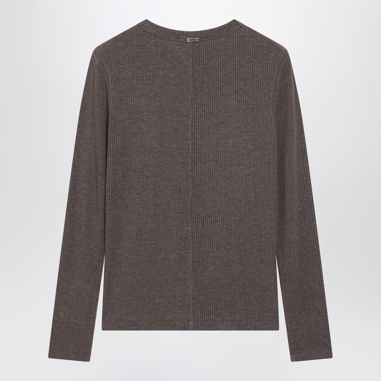 Max Mara Long-Sleeve T-Shirt In Dark Khaki Jersey Women MAX MARA