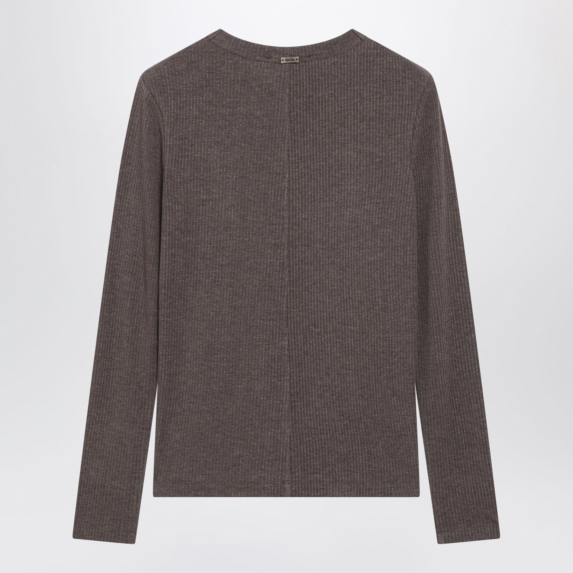 Max Mara Long-Sleeve T-Shirt In Dark Khaki Jersey Women MAX MARA