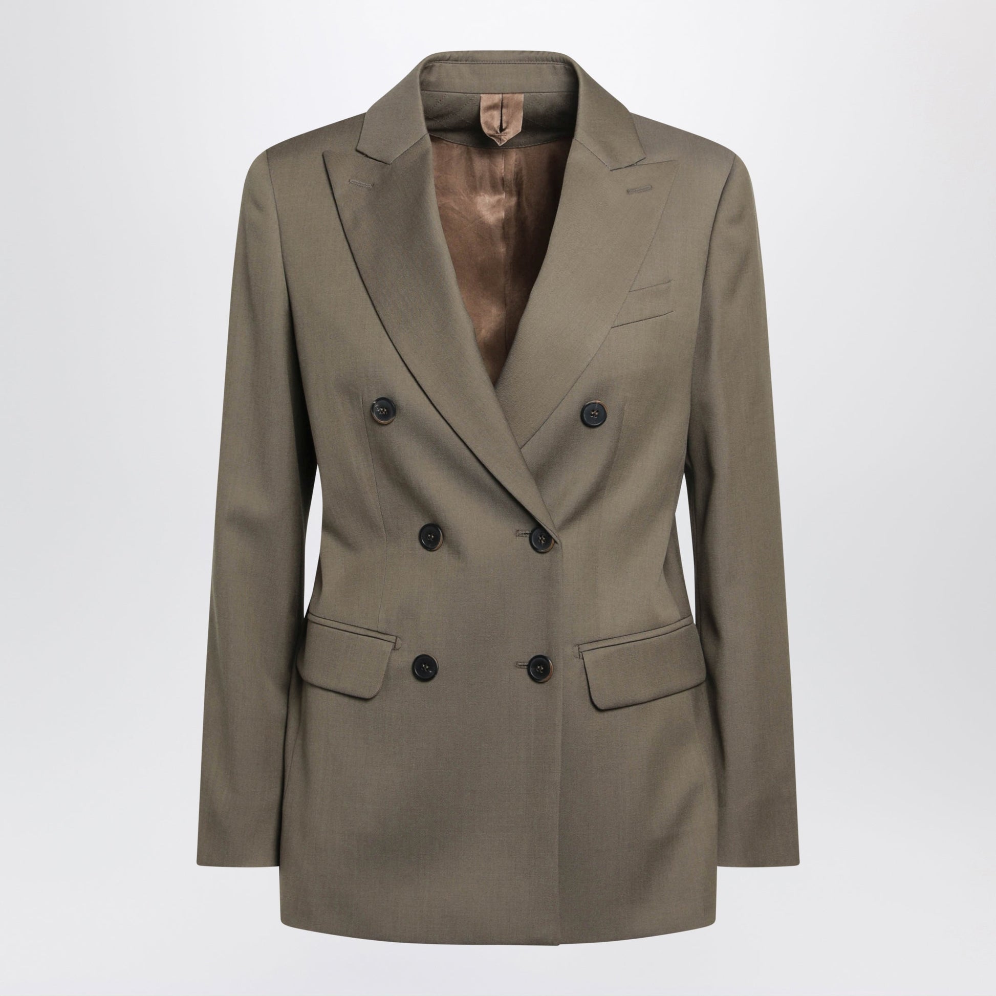 Max Mara Camel Double-Breasted Wool Jacket Women MAX MARA