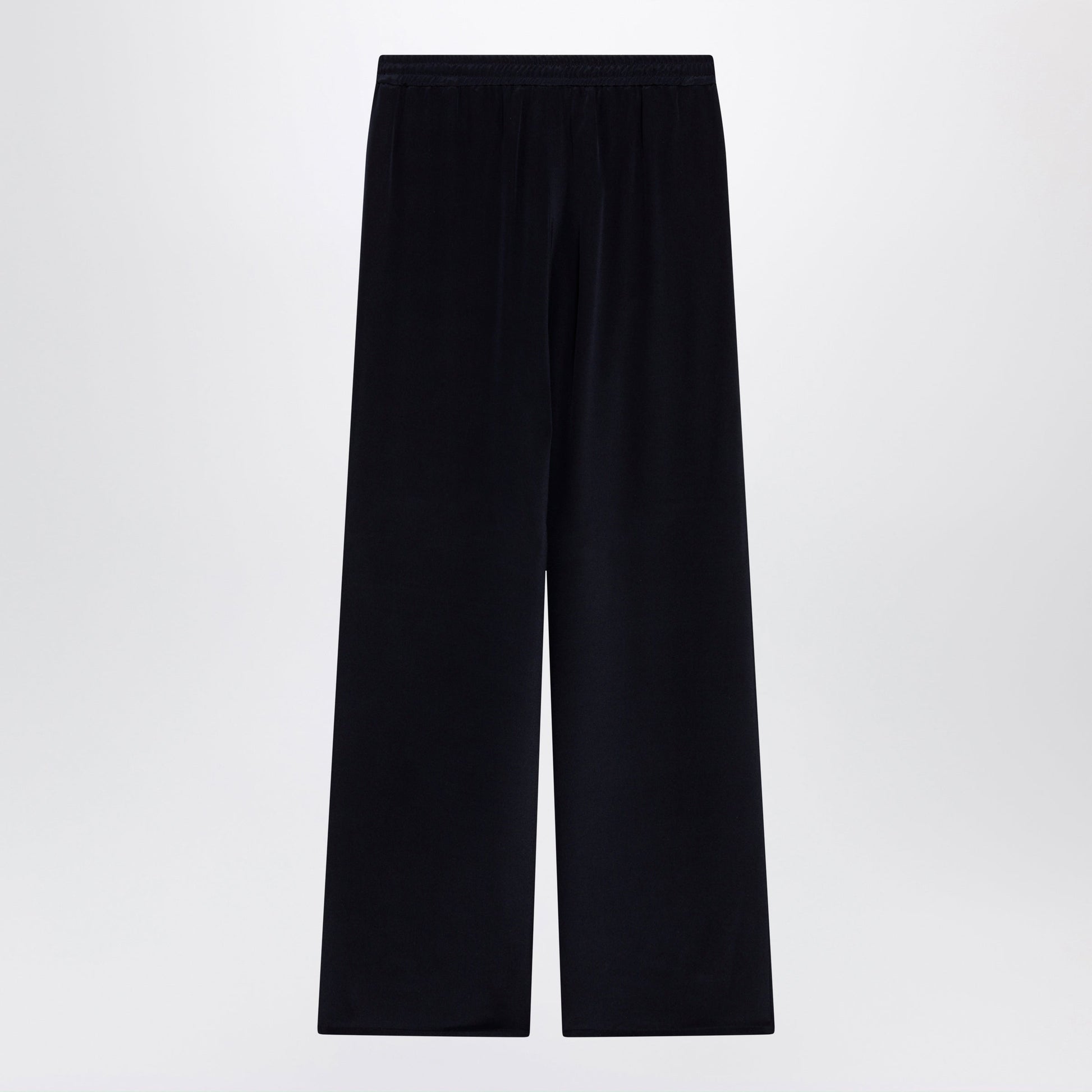 Max Mara Navy Blue Silk Relaxed Trousers Women MAX MARA