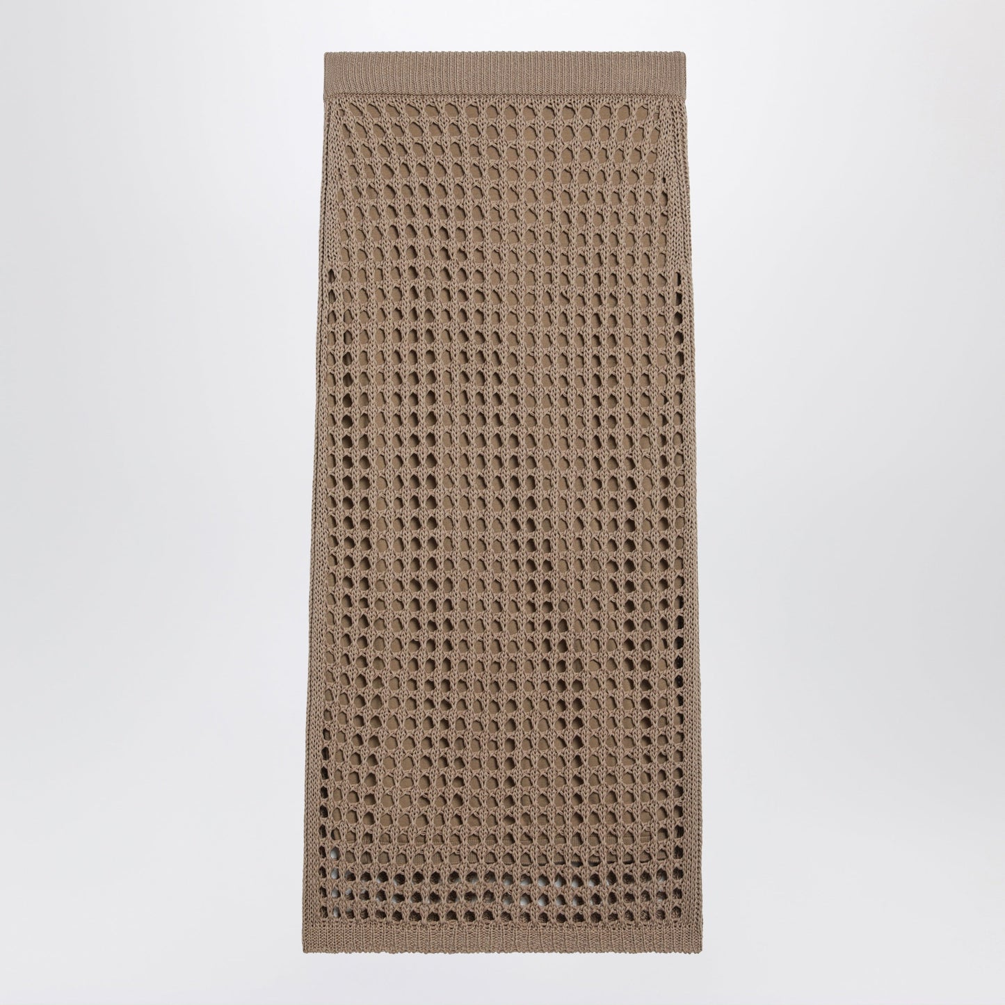 Max Mara Mesh Cotton Maxi Skirt In Desert Women MAX MARA