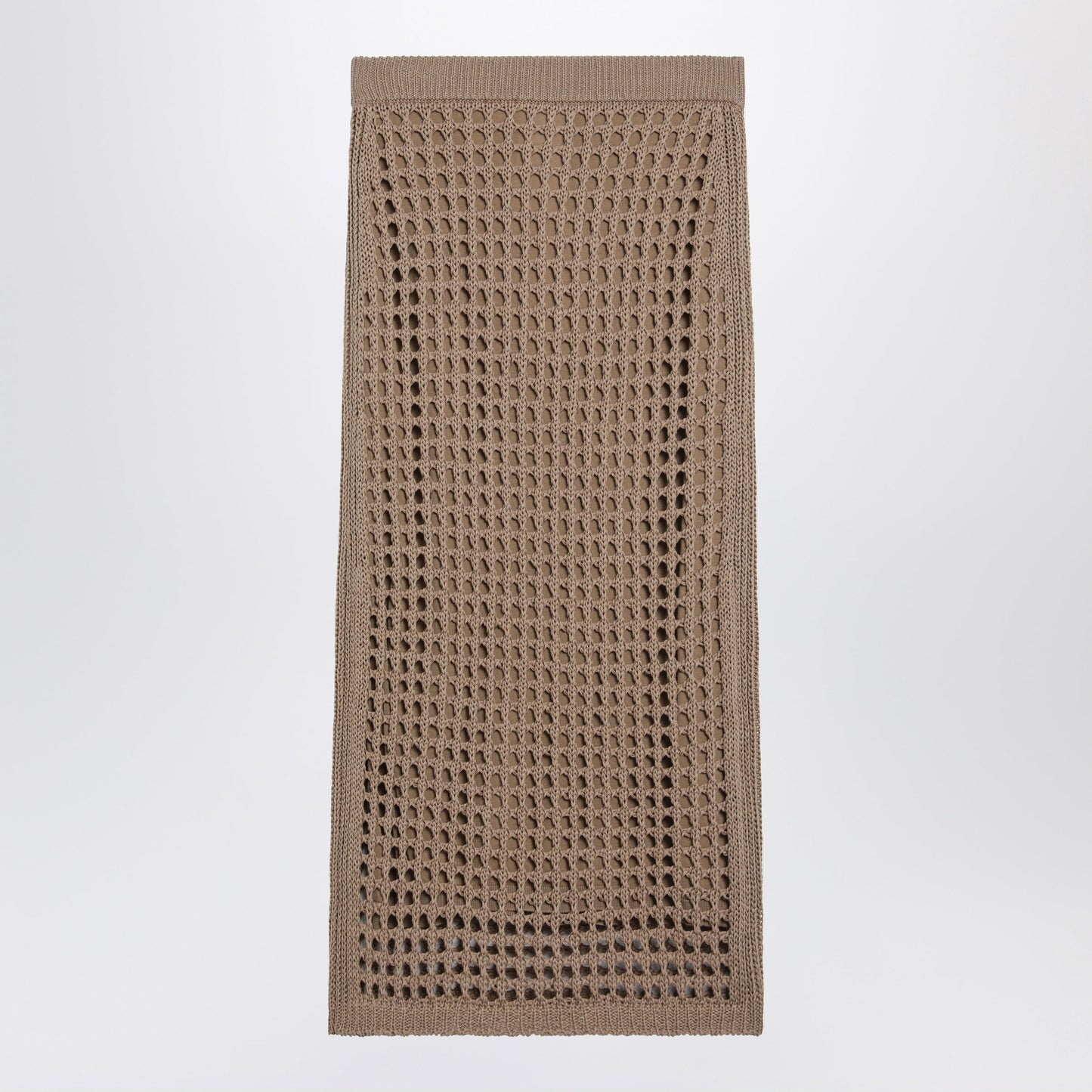 Max Mara Mesh Cotton Maxi Skirt In Desert Women MAX MARA