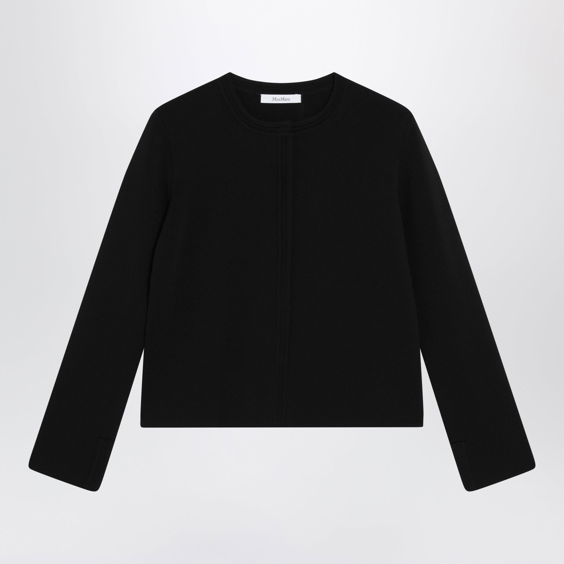 Max Mara Black Viscose-Blend Cardigan Women MAX MARA