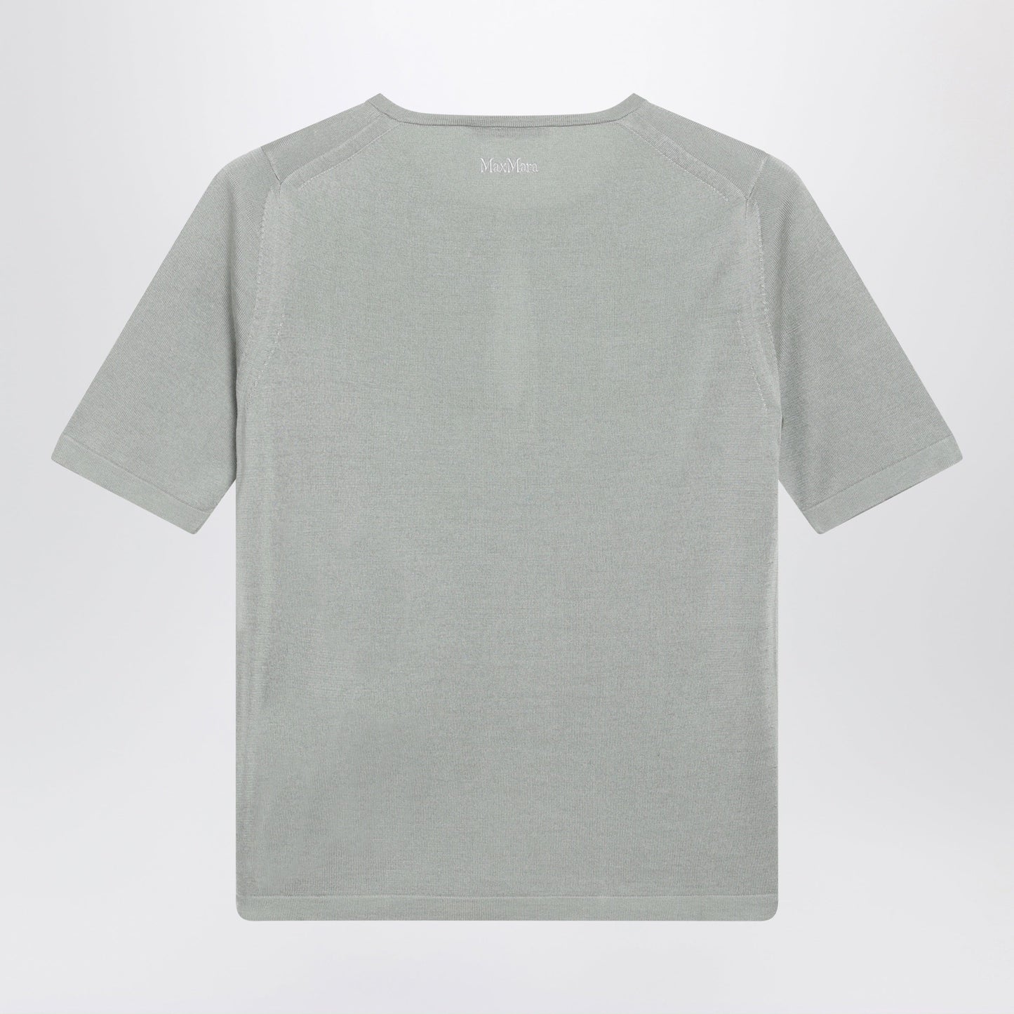 Max Mara Crewneck Sweater In Pastel Green Silk And Cashmere Women MAX MARA