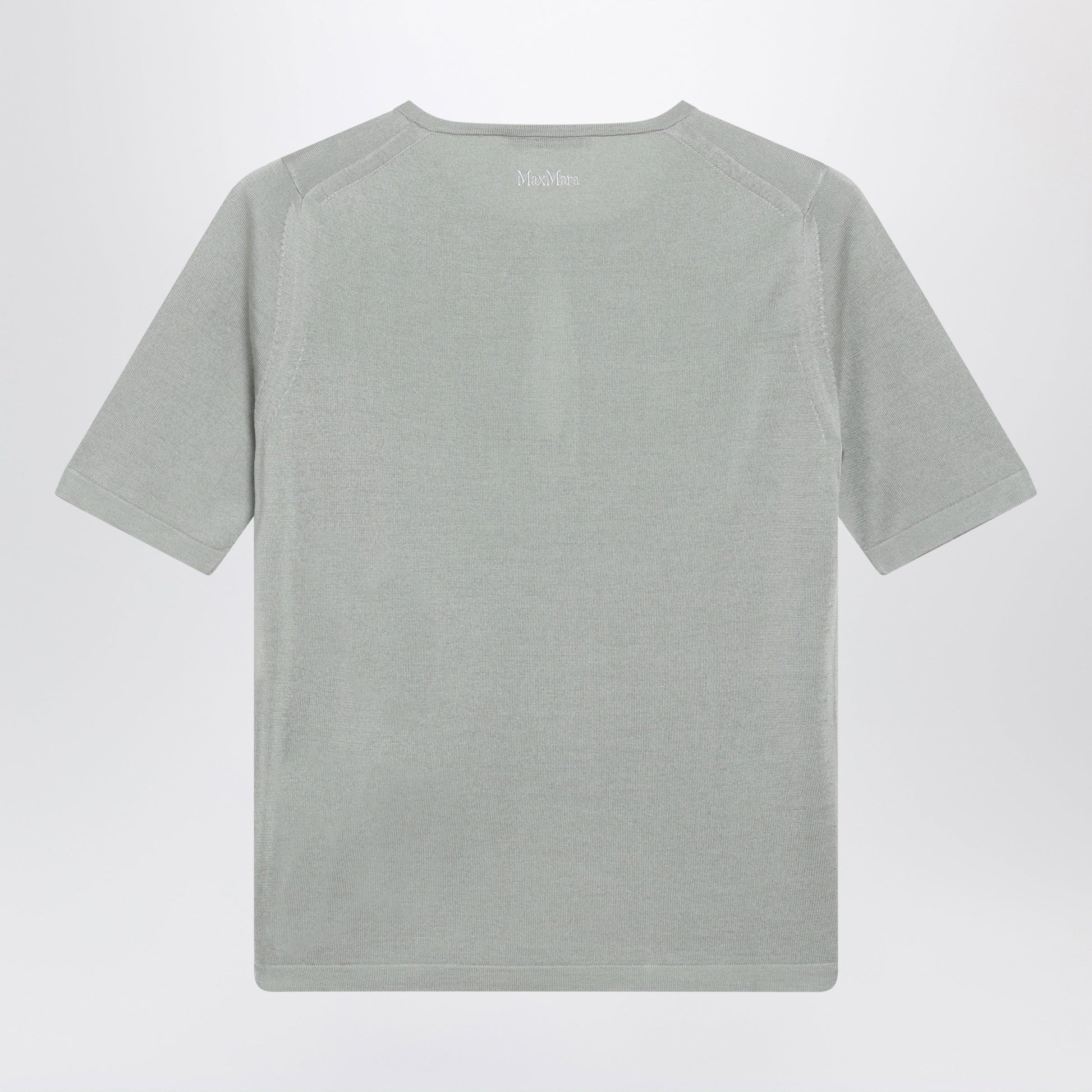 Max Mara Crewneck Sweater In Pastel Green Silk And Cashmere Women MAX MARA