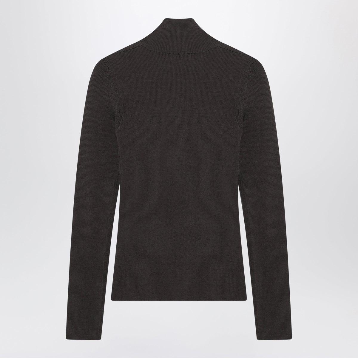 Max Mara Brown Turtleneck Sweater In Virgin Wool Women MAX MARA