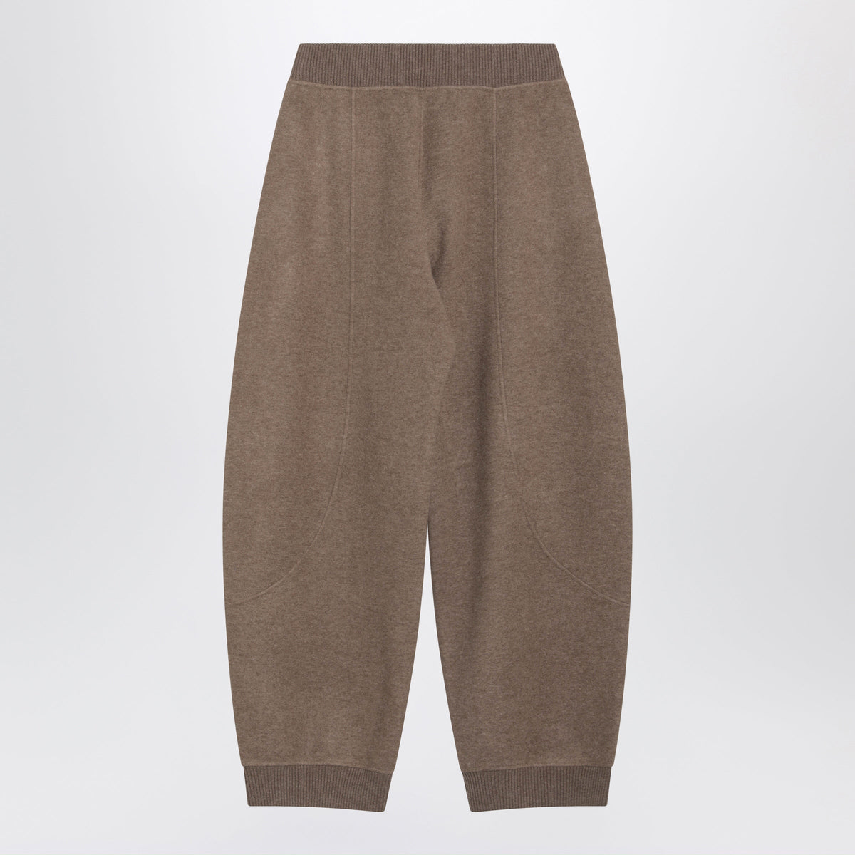 Max Mara Brown Jogger Trousers In Wool And Cashmere Women MAX MARA