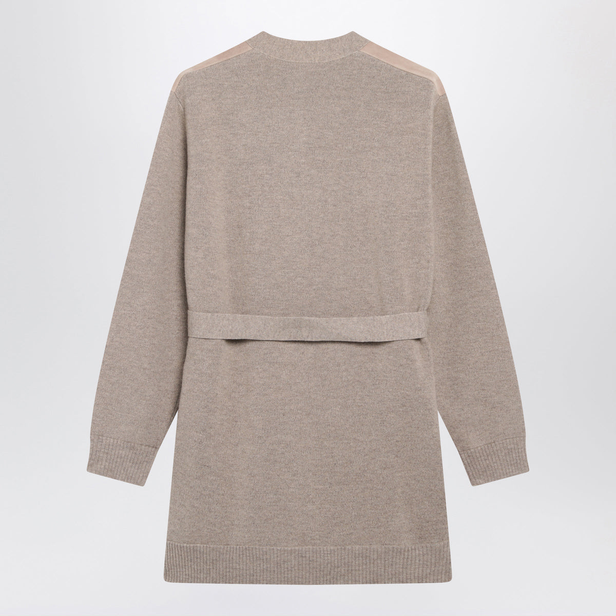 Max Mara Beige Melange Cardigan In Wool And Cashmere Women MAX MARA