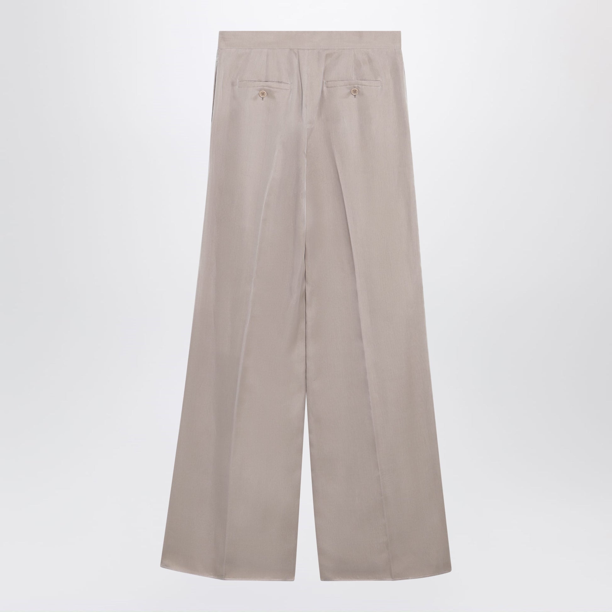 Max Mara Long Silk Trousers In Pink Women MAX MARA
