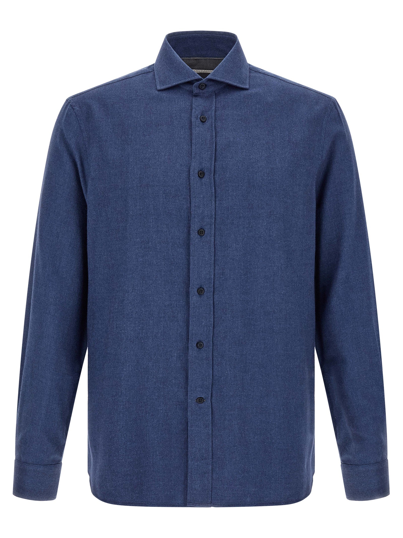 Brunello Cucinelli Men Herringbone Shirt BRUNELLO CUCINELLI
