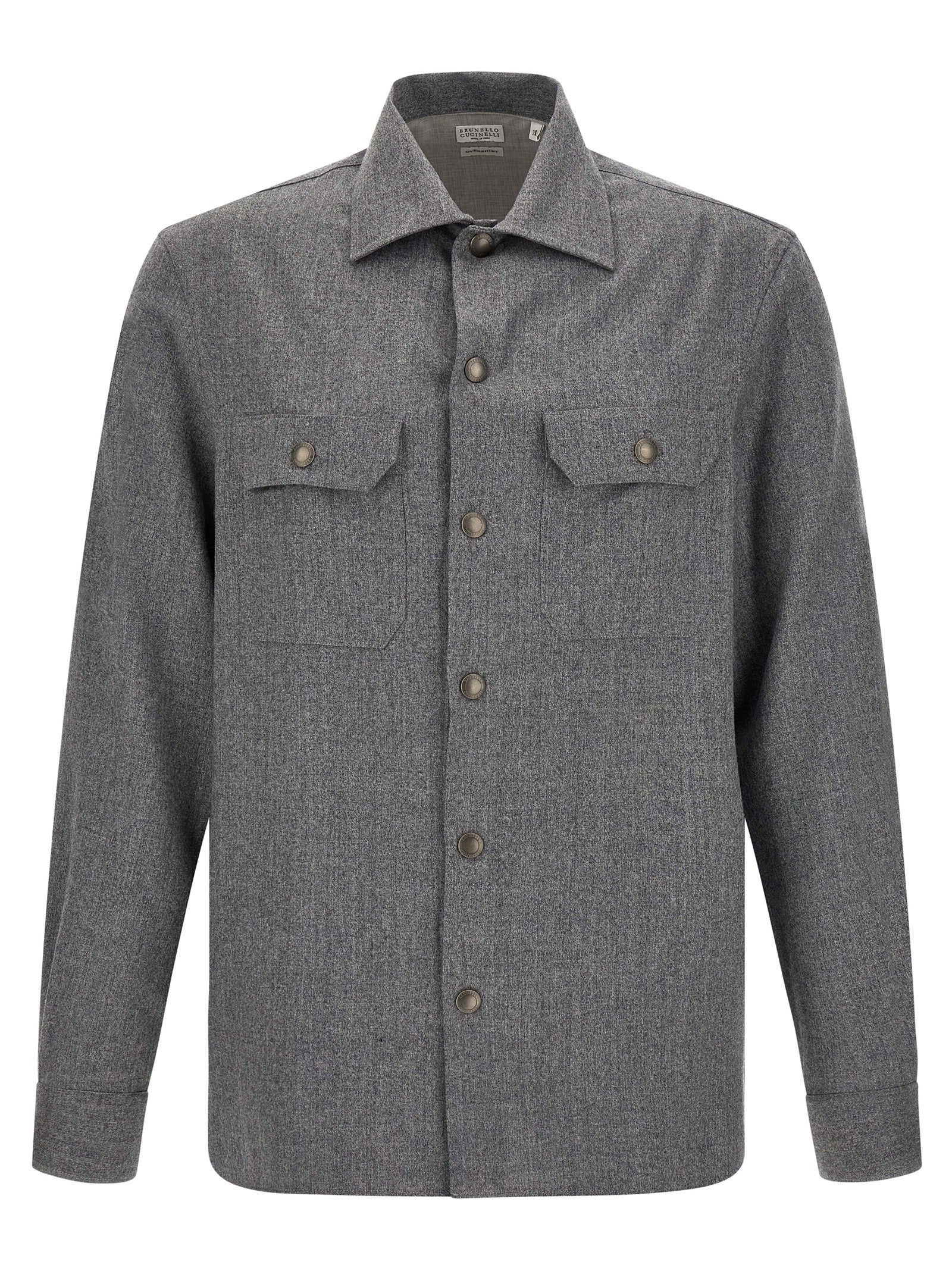 Brunello Cucinelli Men Flannel Overshirt BRUNELLO CUCINELLI
