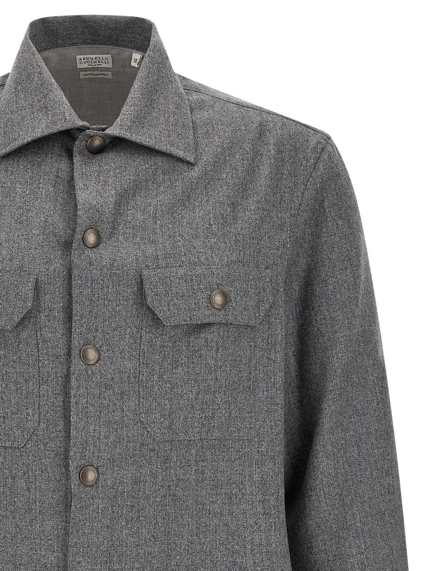 Brunello Cucinelli Men Flannel Overshirt BRUNELLO CUCINELLI