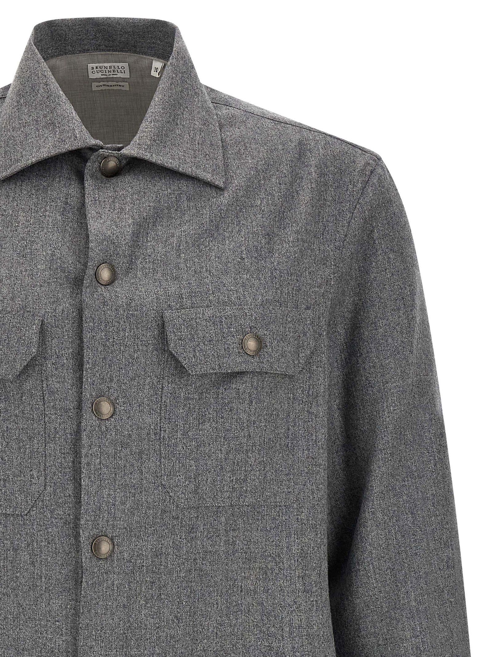Brunello Cucinelli Men Flannel Overshirt BRUNELLO CUCINELLI