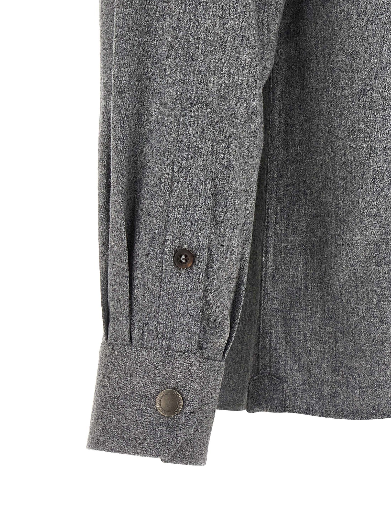 Brunello Cucinelli Men Flannel Overshirt BRUNELLO CUCINELLI