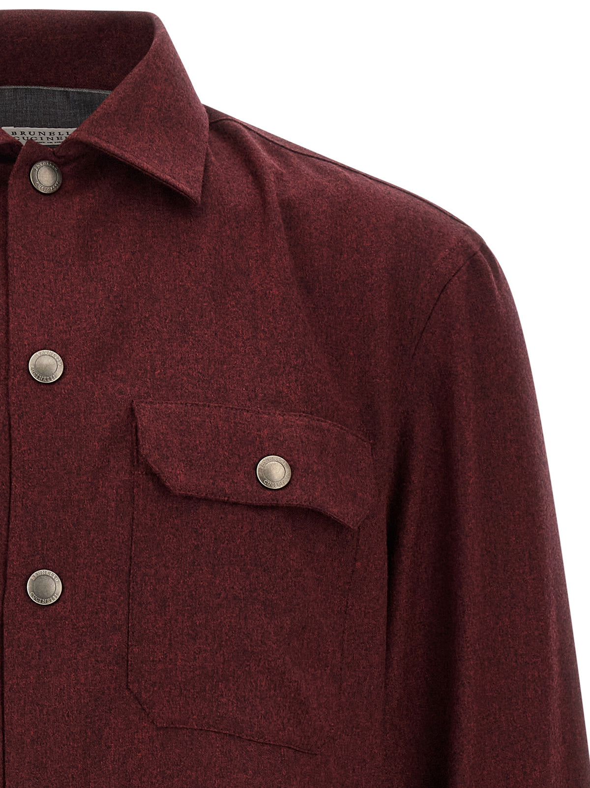 Brunello Cucinelli Men Flannel Overshirt BRUNELLO CUCINELLI